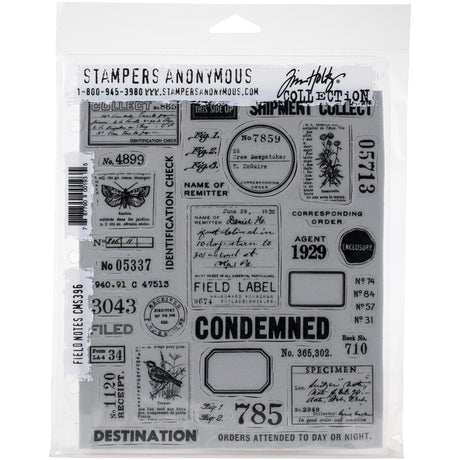Tim Holtz - Cling Mount Stamps - Field Notes