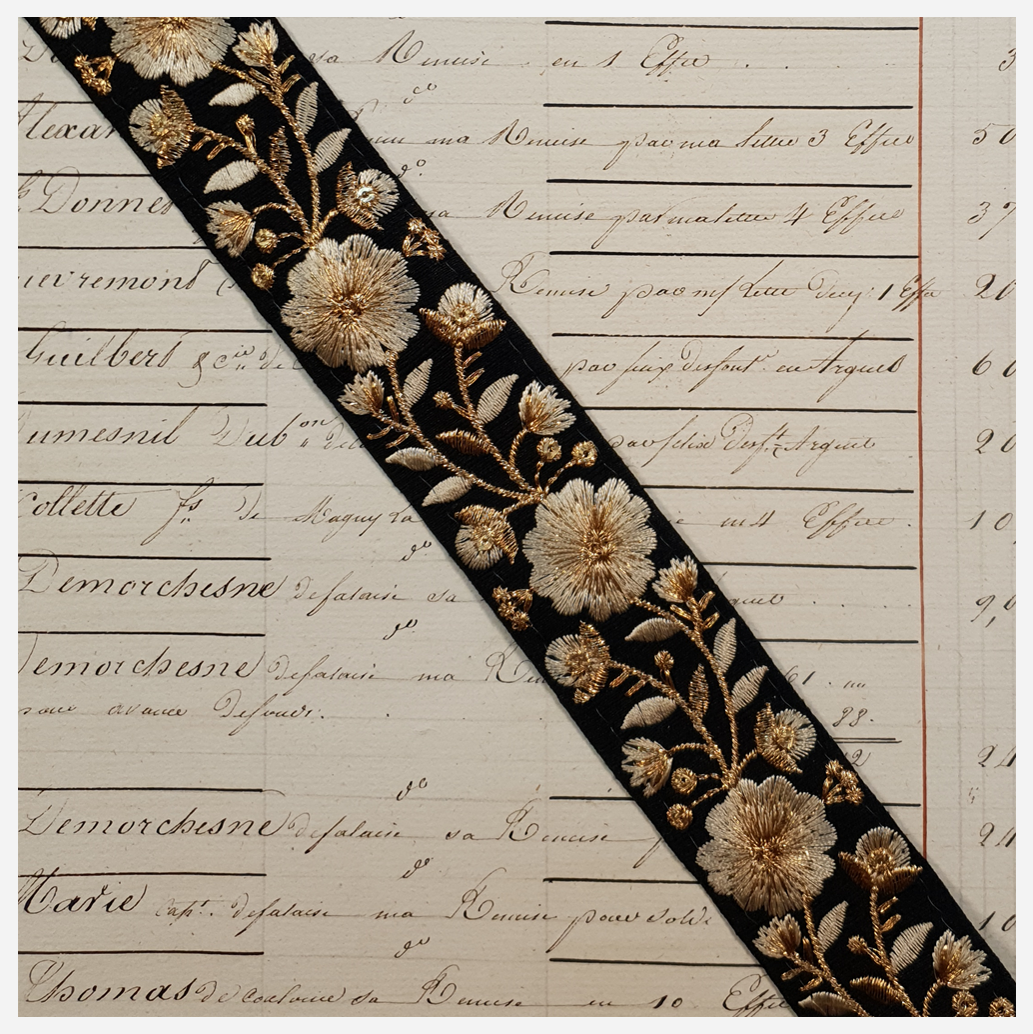 Embroidered Trim - 1 Meter - (ITR-1021)