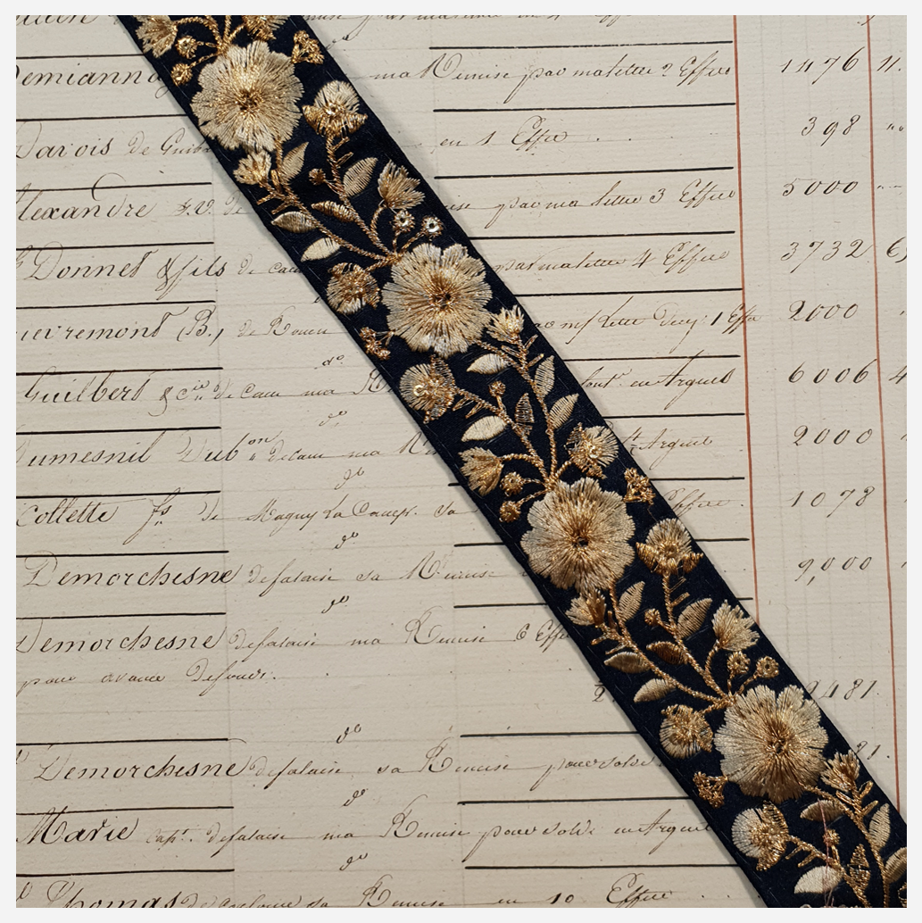 Embroidered Trim - 1 Meter - (ITR-1023)