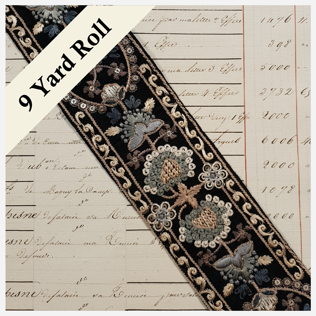 Embroidered Trim - ROLL - (ITR-1041)