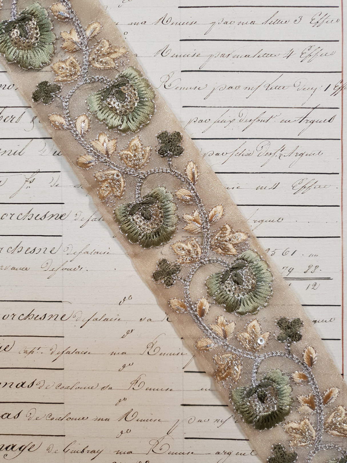 Embroidered Trim - 1 Meter - (ITR-1044)