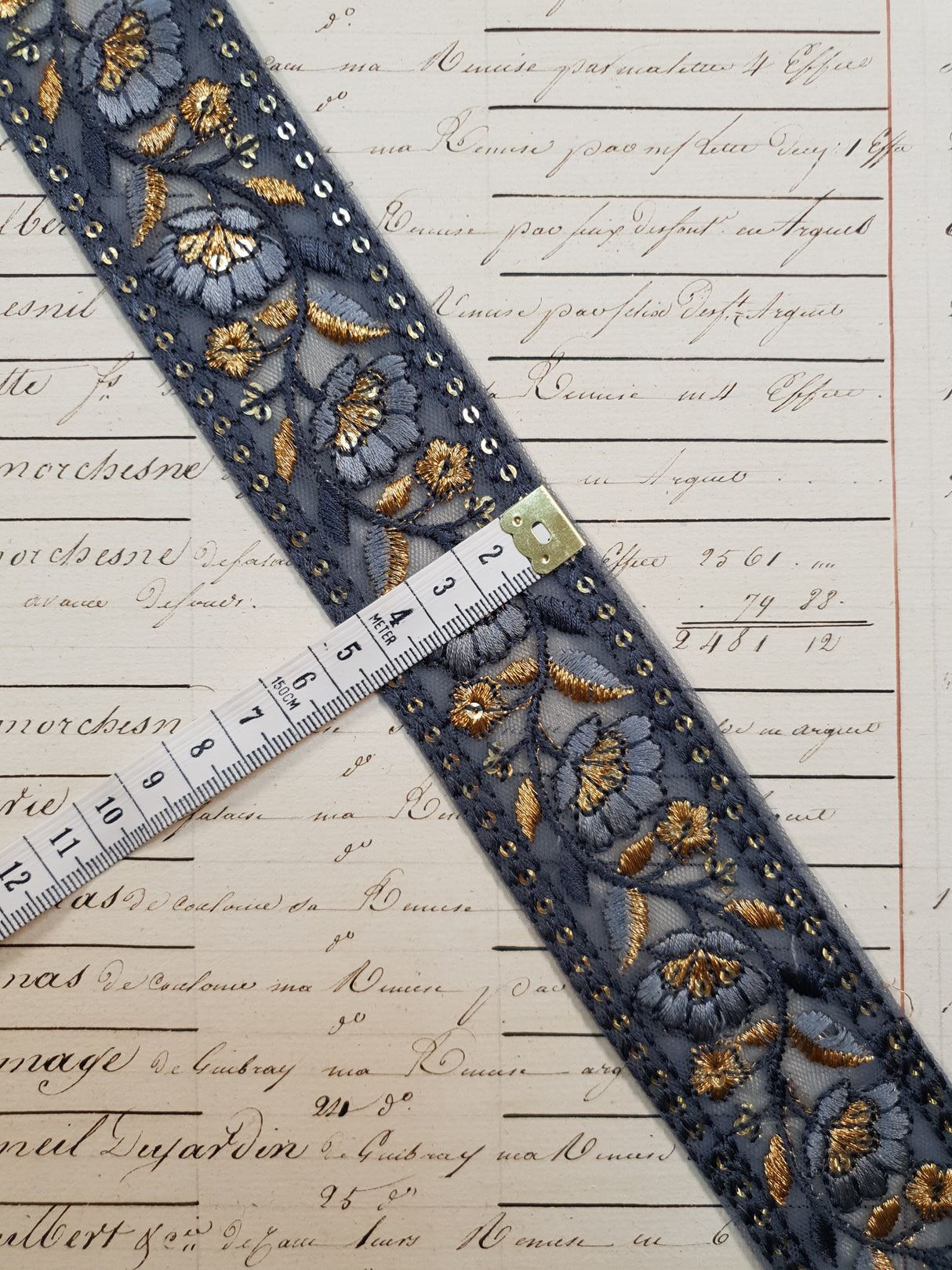 Embroidered Trim - 1 Meter - (ITR-1048)