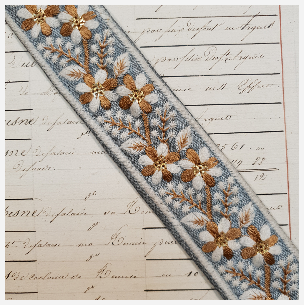 Embroidered Trim - 1 Meter - (ITR-1051)