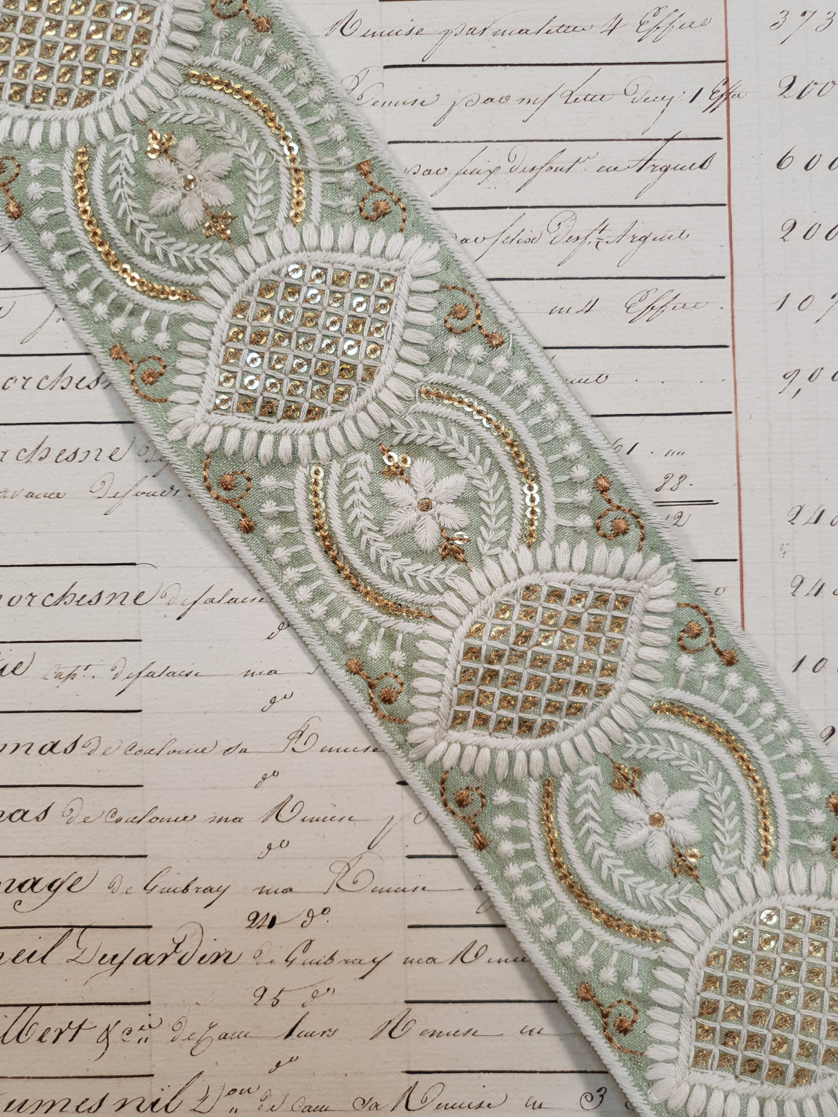 Embroidered Trim - 1 Meter - (ITR-1056)