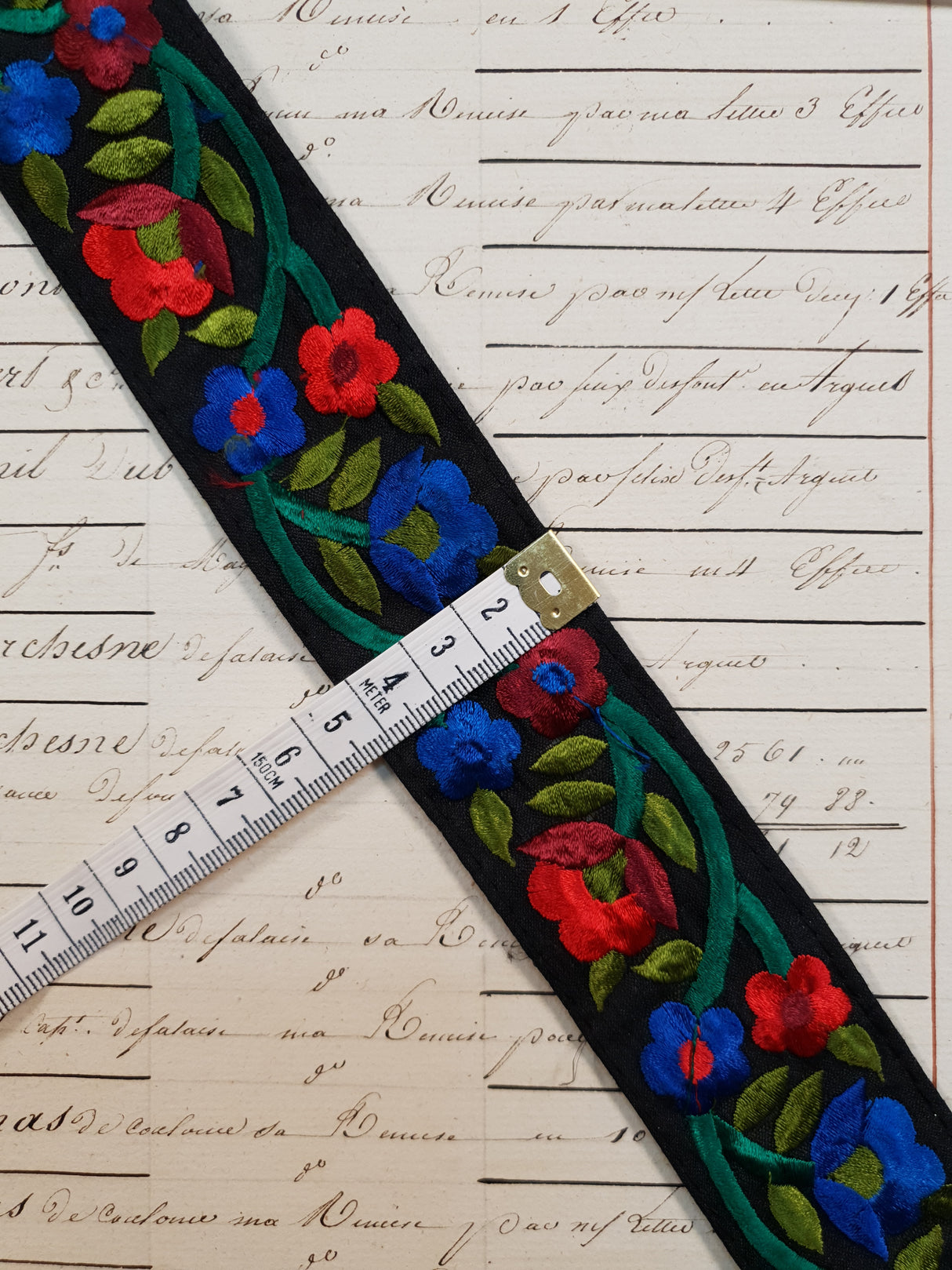 Embroidered Trim - 1 Meter - (ITR-1057)