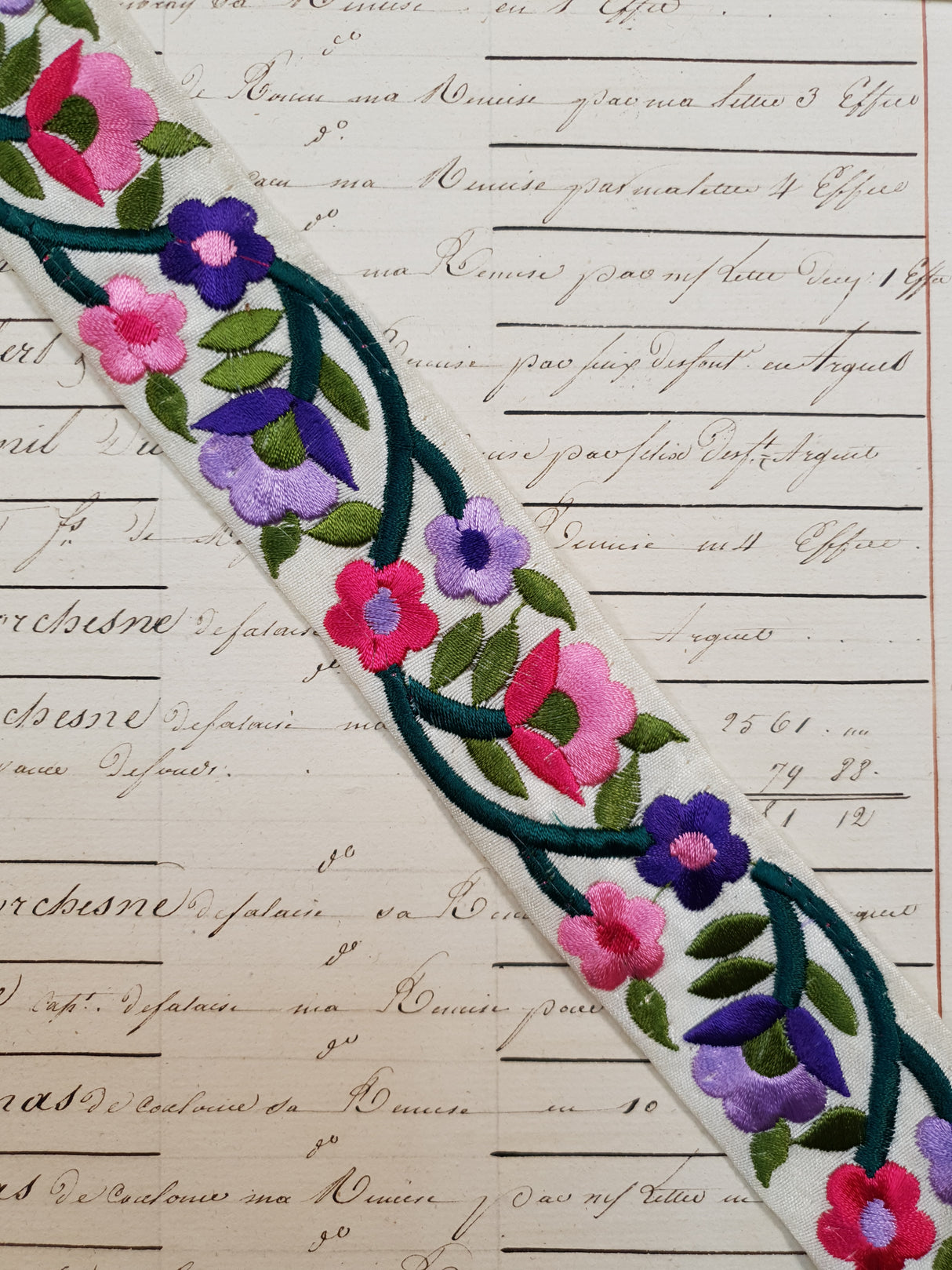 Embroidered Trim - 1 Meter - (ITR-1058)