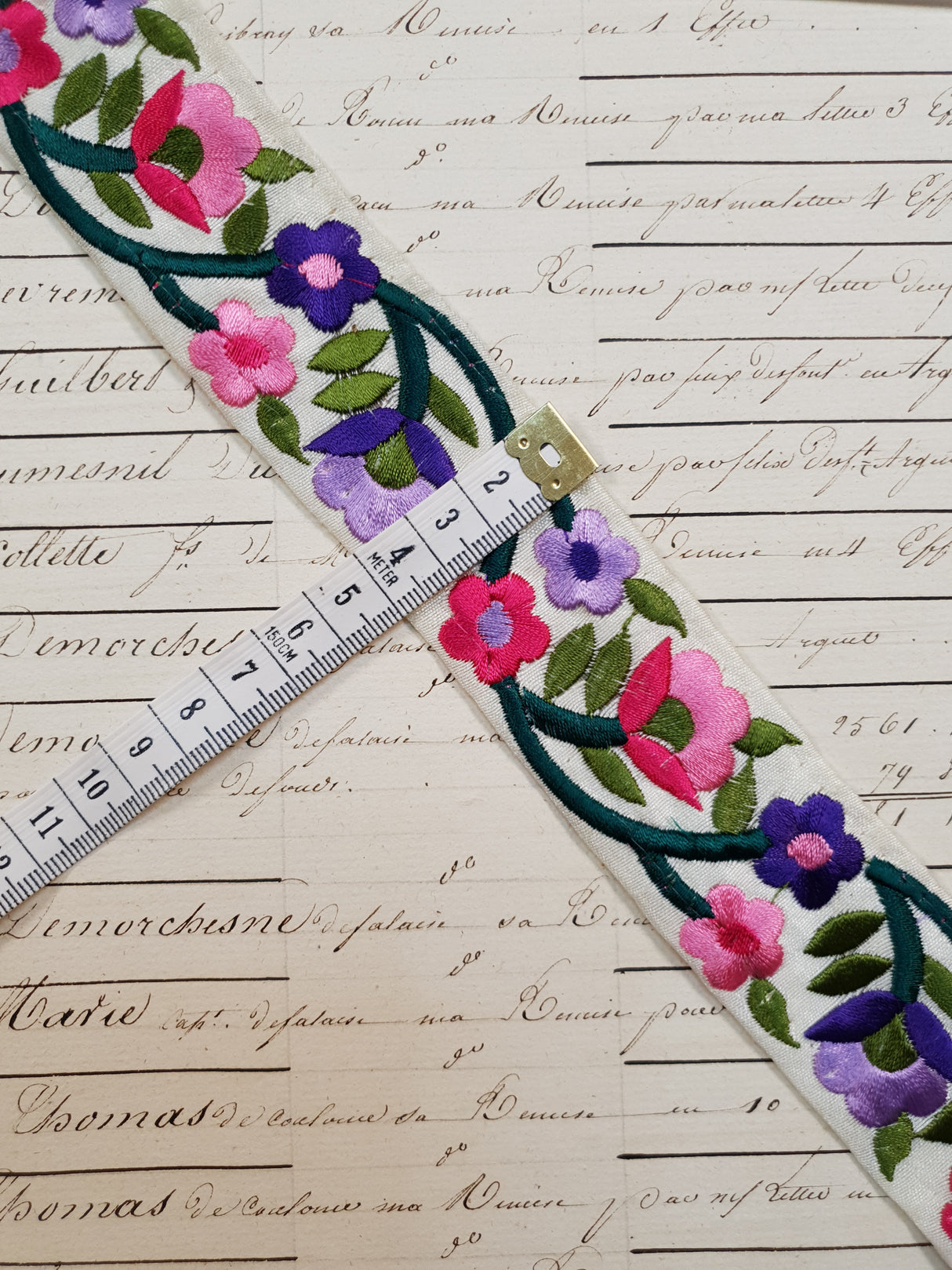 Embroidered Trim - 1 Meter - (ITR-1058)