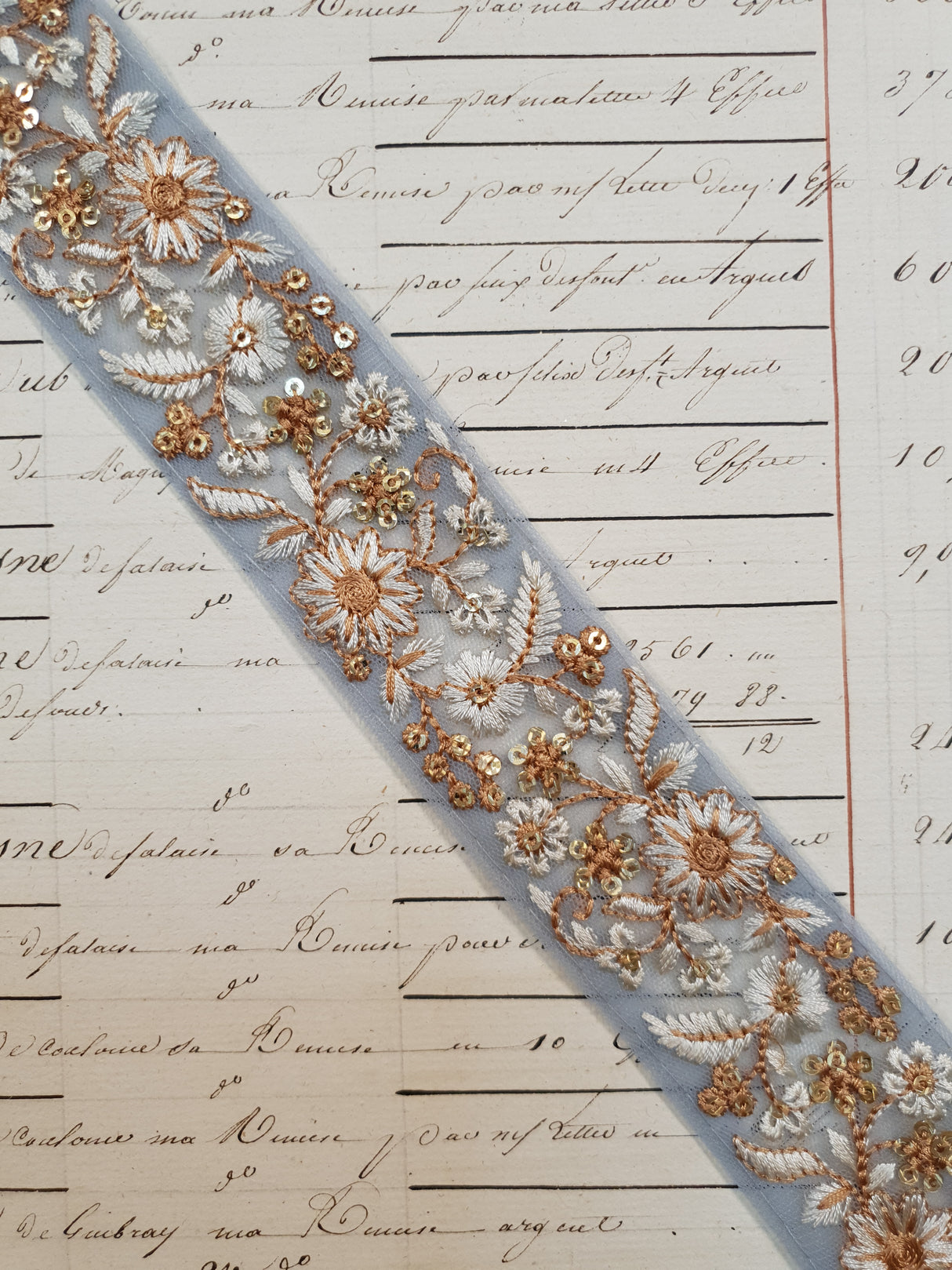 Embroidered Trim - 1 Meter - (ITR-1060)