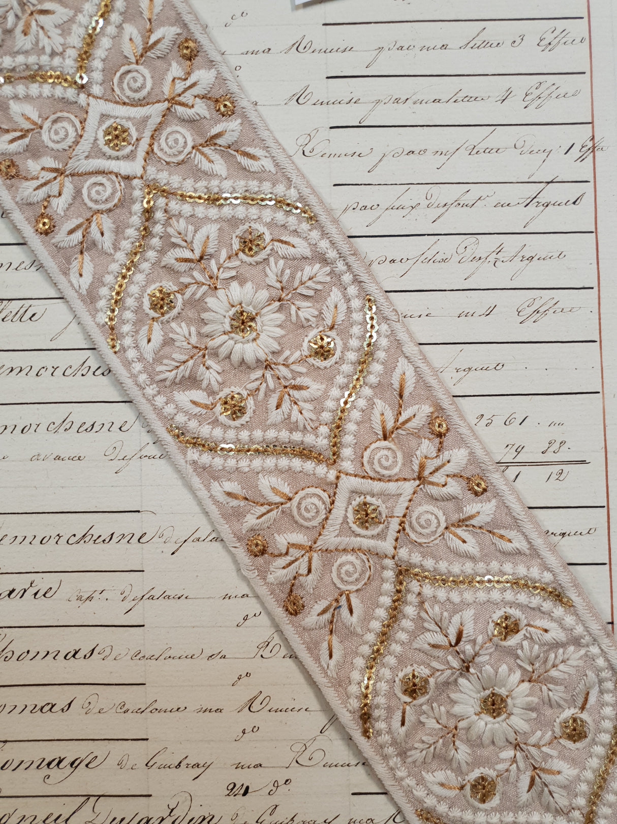 Embroidered Trim - 1 Meter - (ITR-1062)