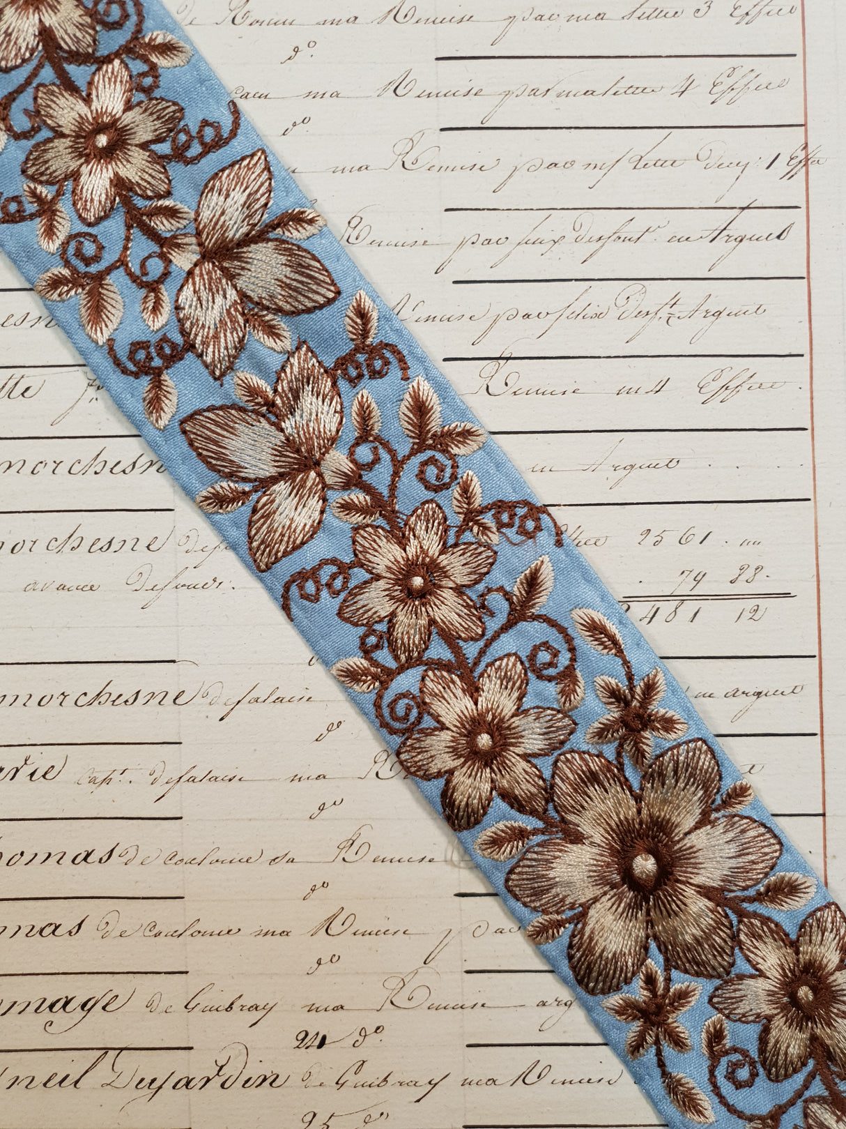 Embroidered Trim - 1 Meter - (ITR-1063)