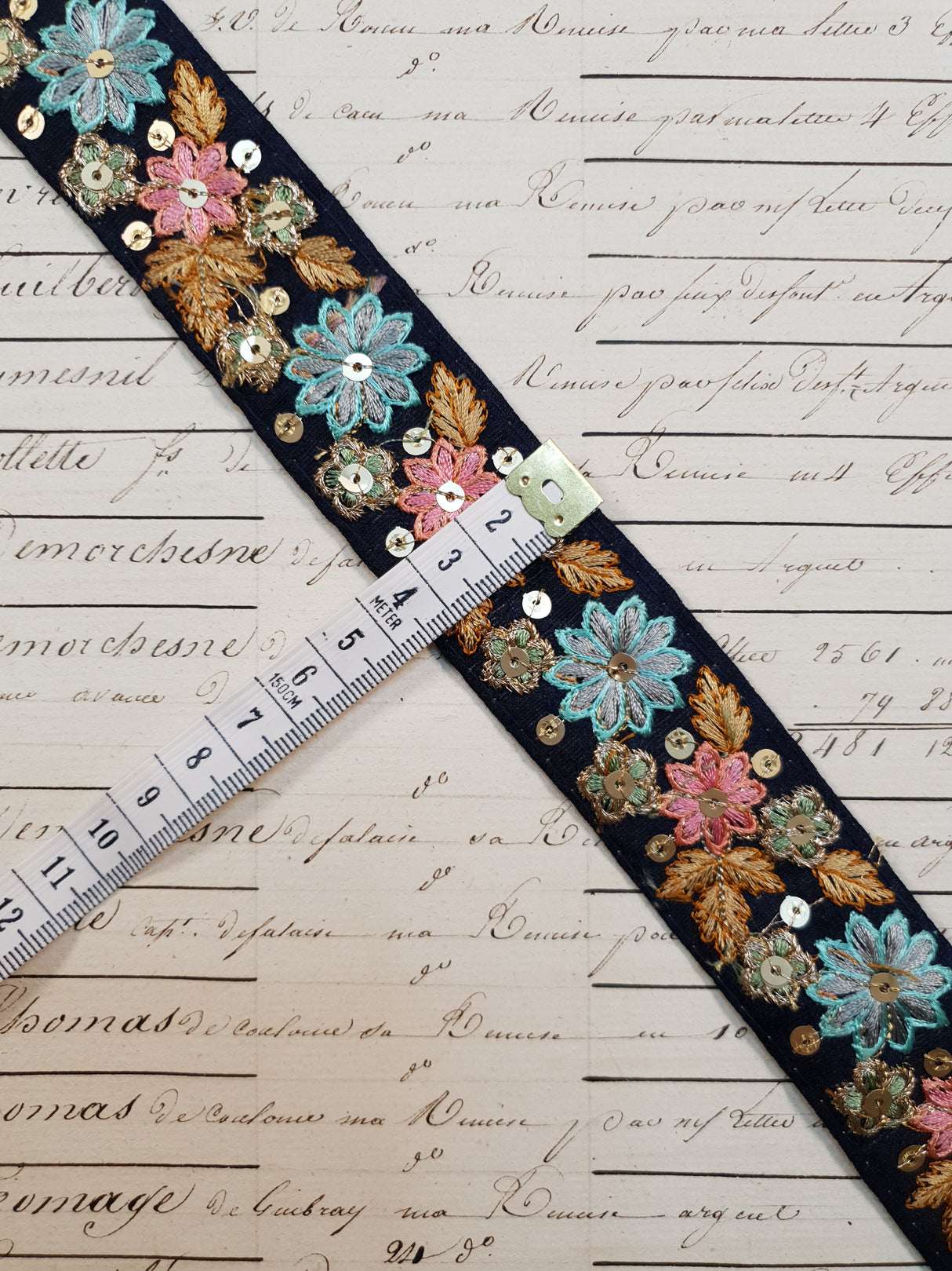 Embroidered Trim - 1 Meter - (ITR-1066)