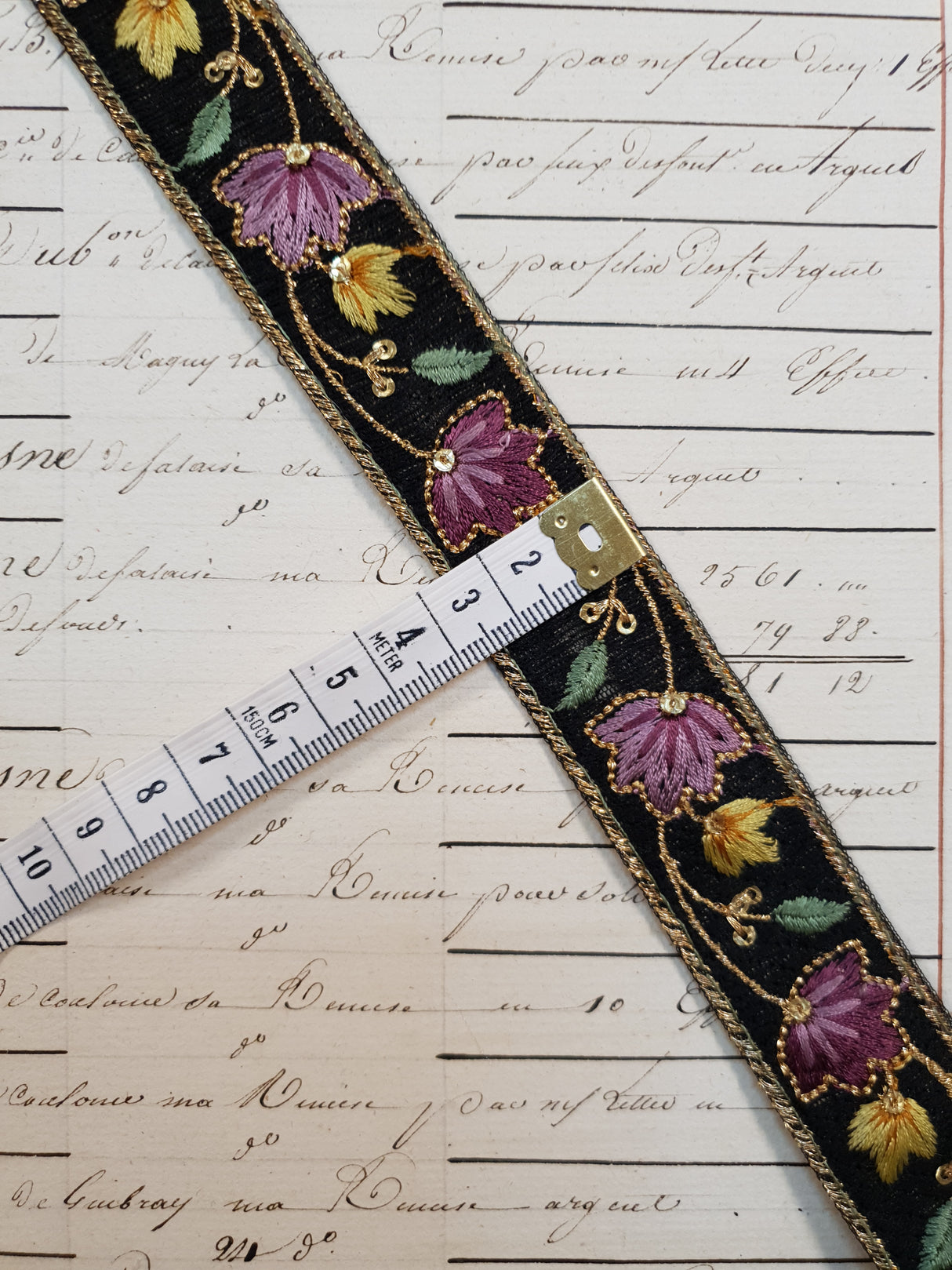 Embroidered Trim - 1 Meter - (ITR-1067)