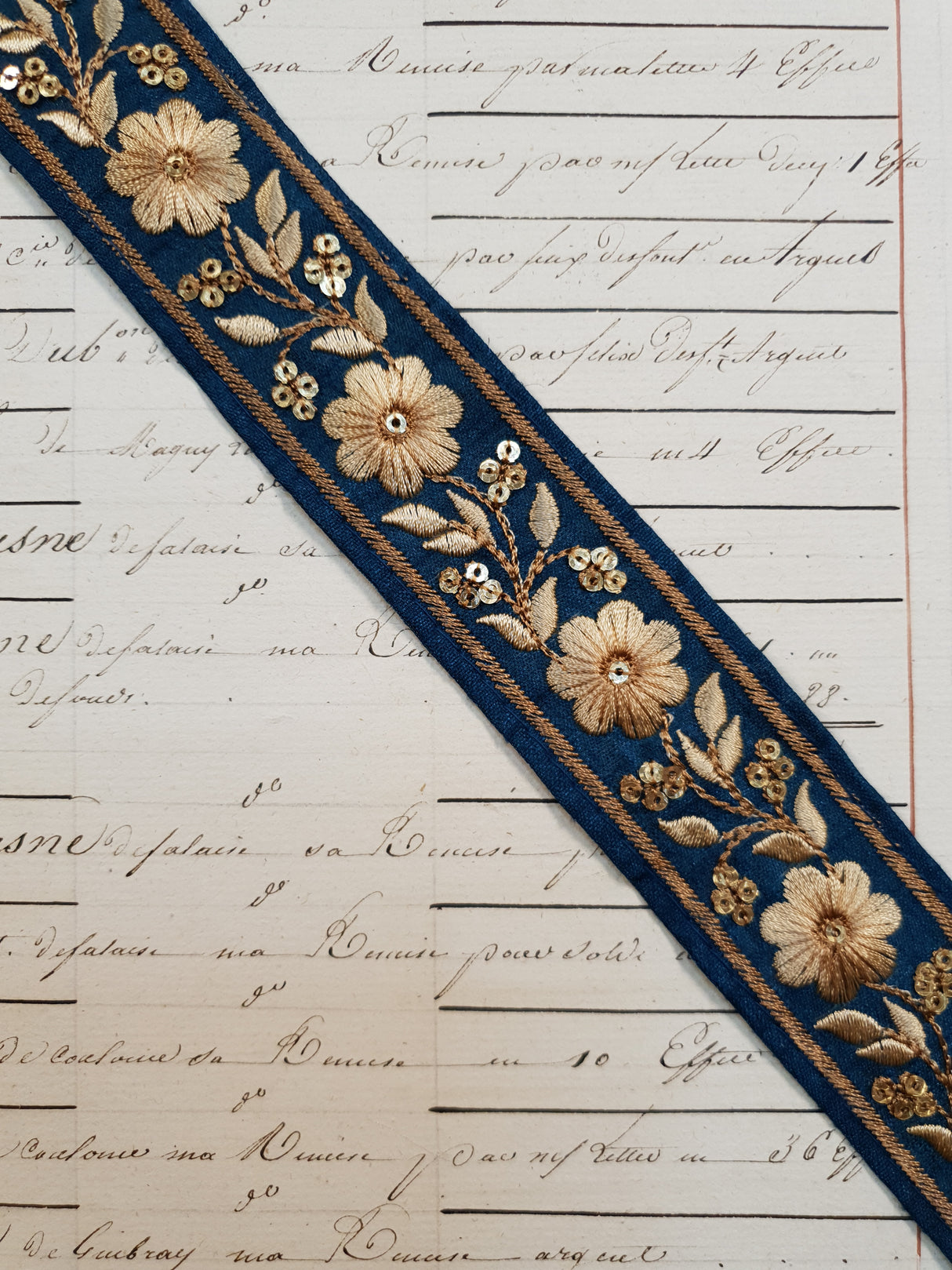 Embroidered Trim - 1 Meter - (ITR-1070)