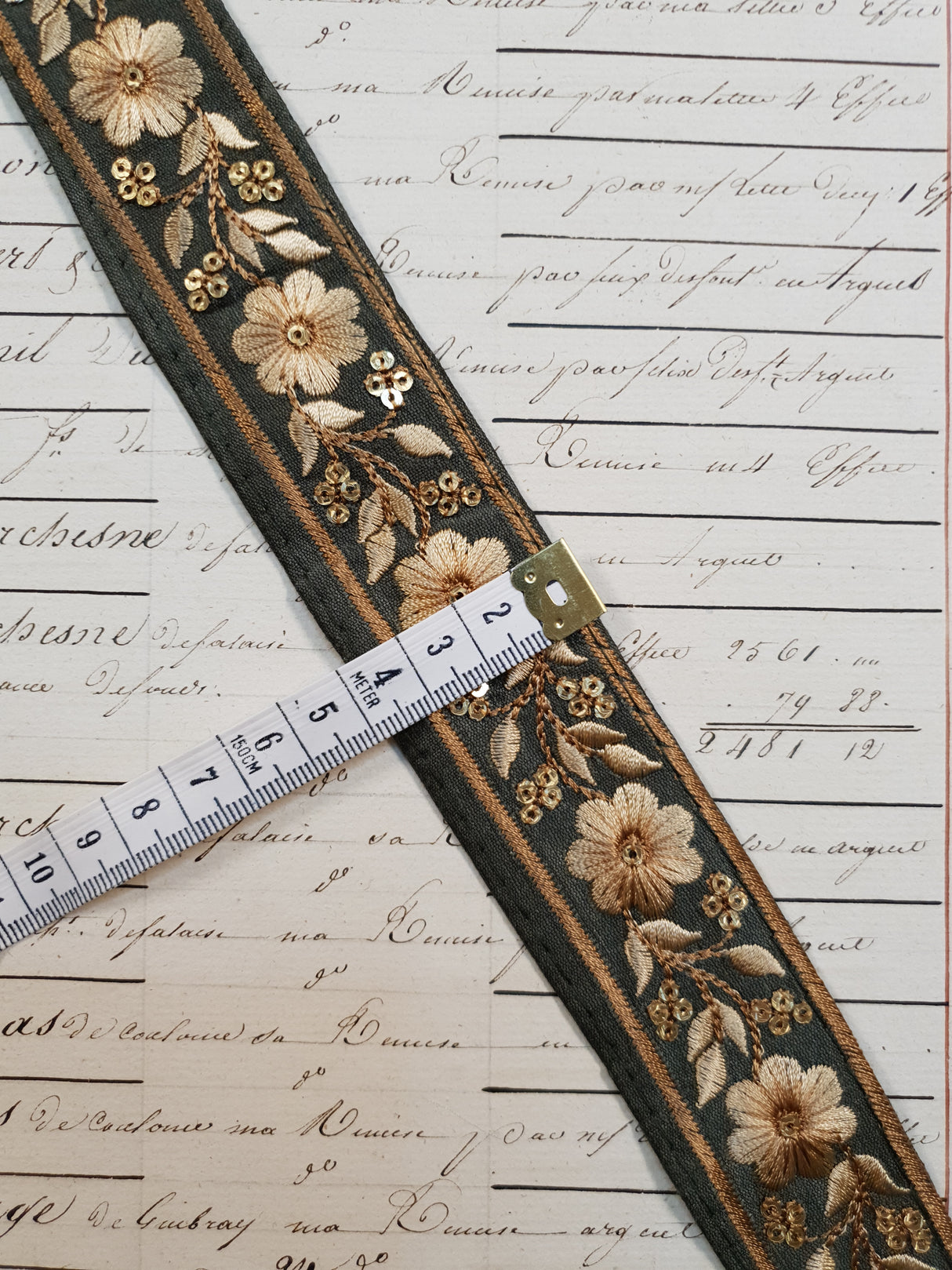 Embroidered Trim - 1 Meter - (ITR-1071)