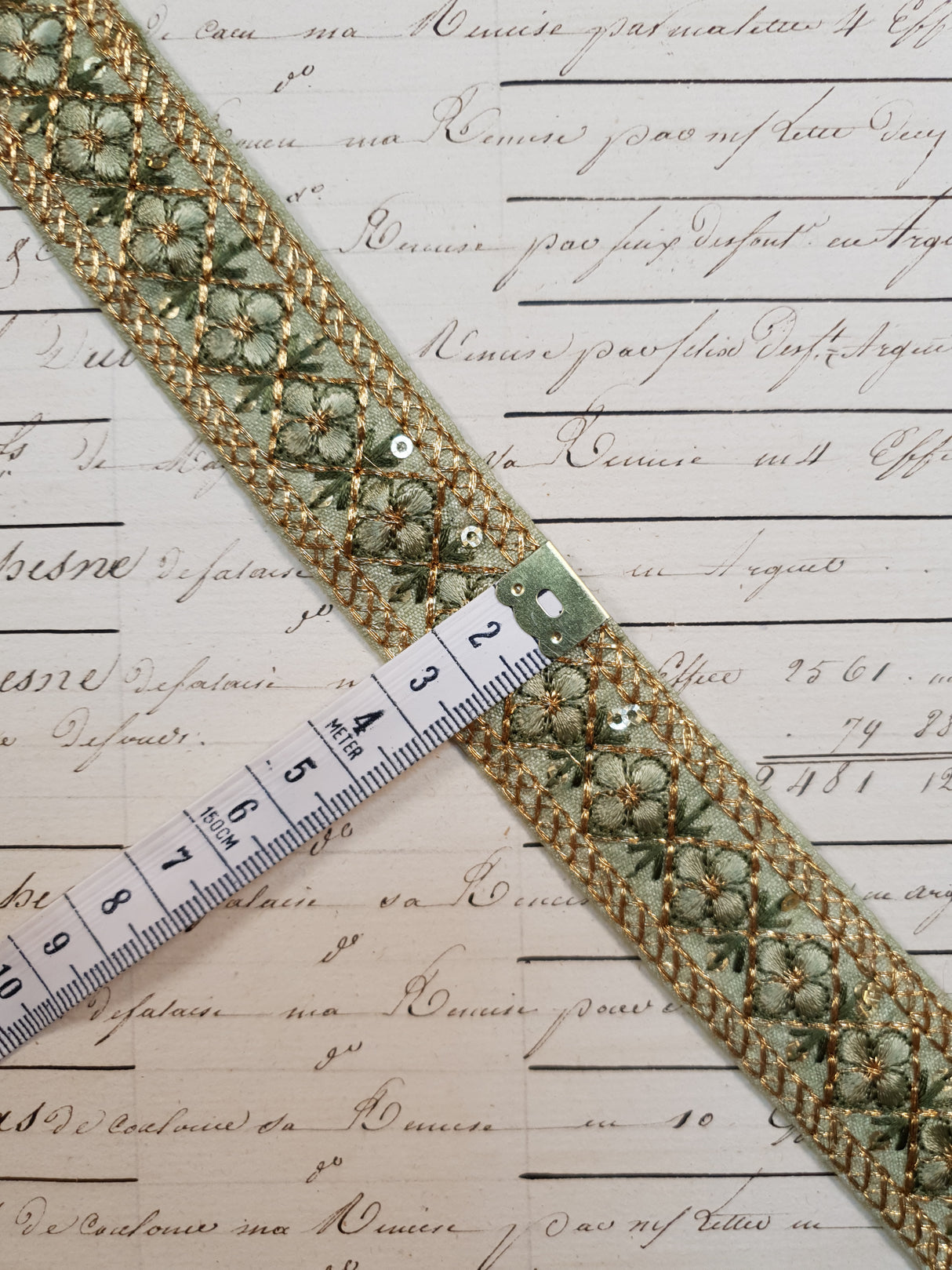 Embroidered Trim - 1 Meter - (ITR-1074)