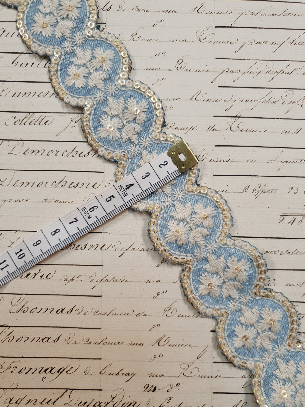 Embroidered Trim - ROLL - (ITR-1075)