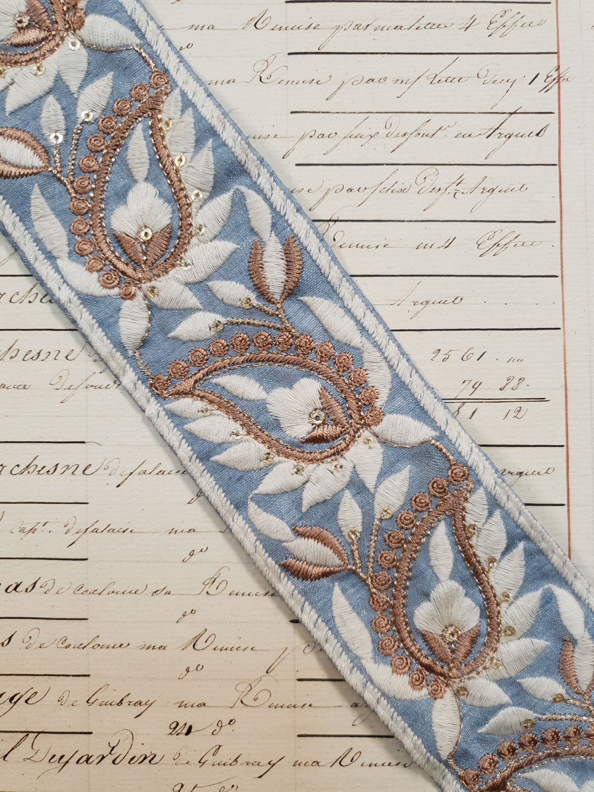 Embroidered Trim - 1 Meter - (ITR-1079)