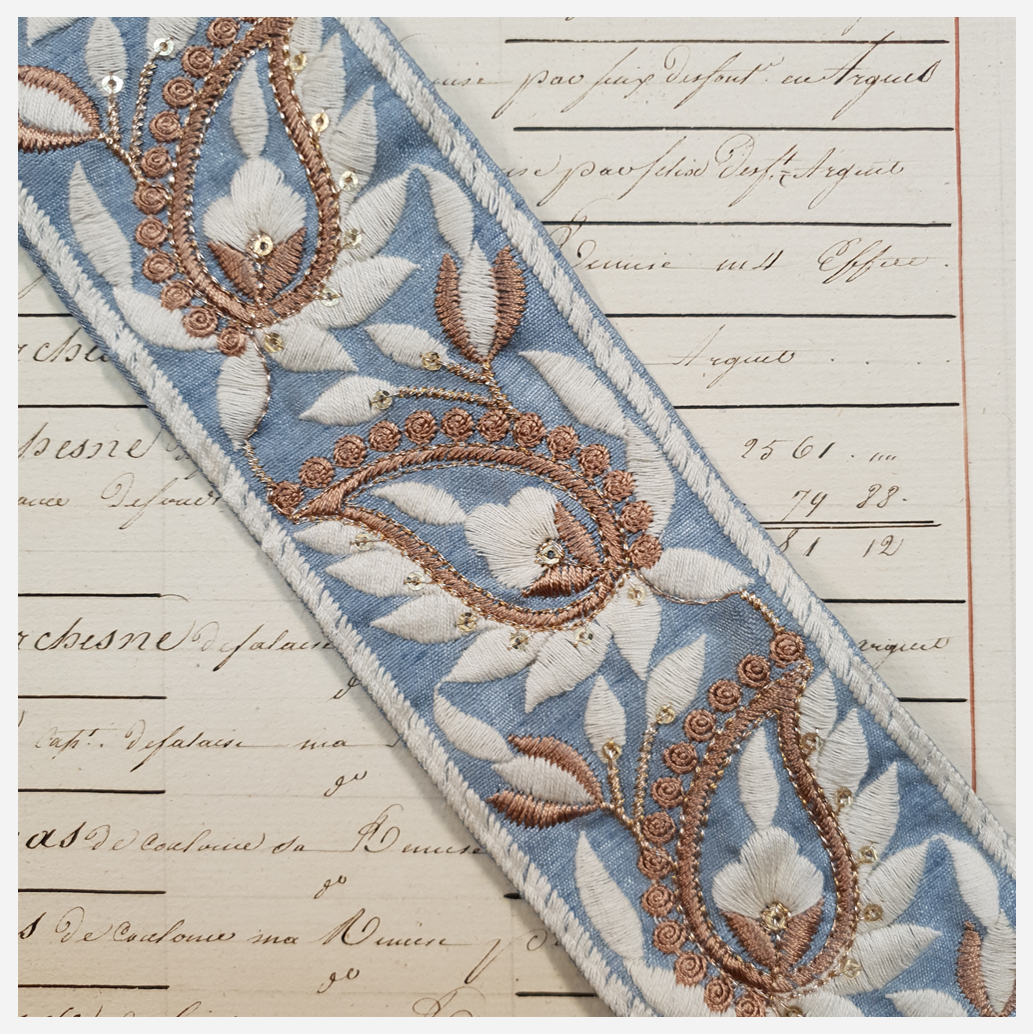 Embroidered Trim - 1 Meter - (ITR-1079)