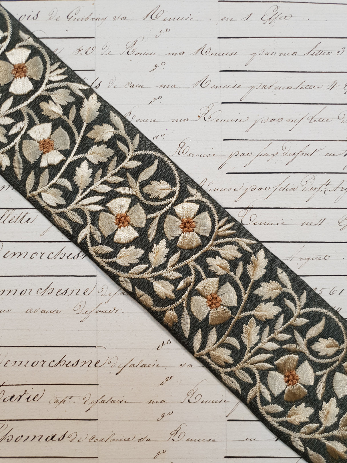 Embroidered Trim - 1 Meter - (ITR-1088)