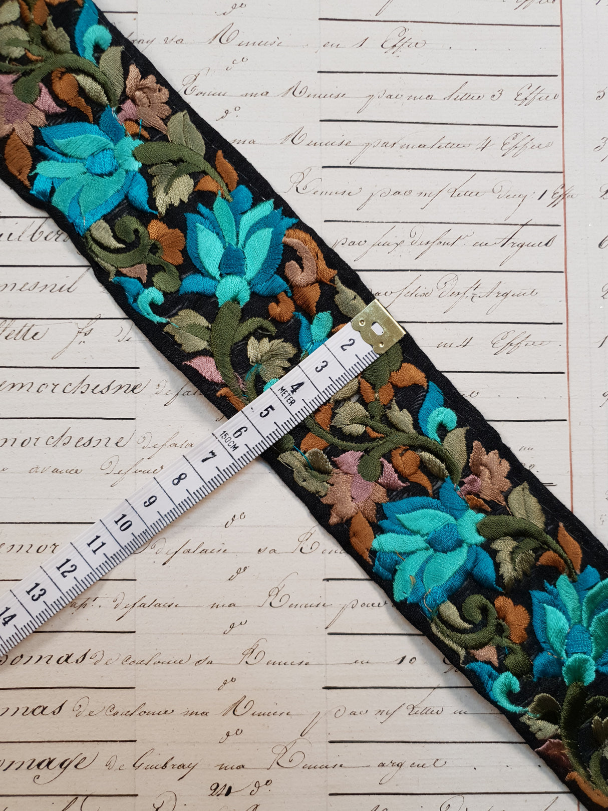 Embroidered Trim - 1 Meter - (ITR-1093)