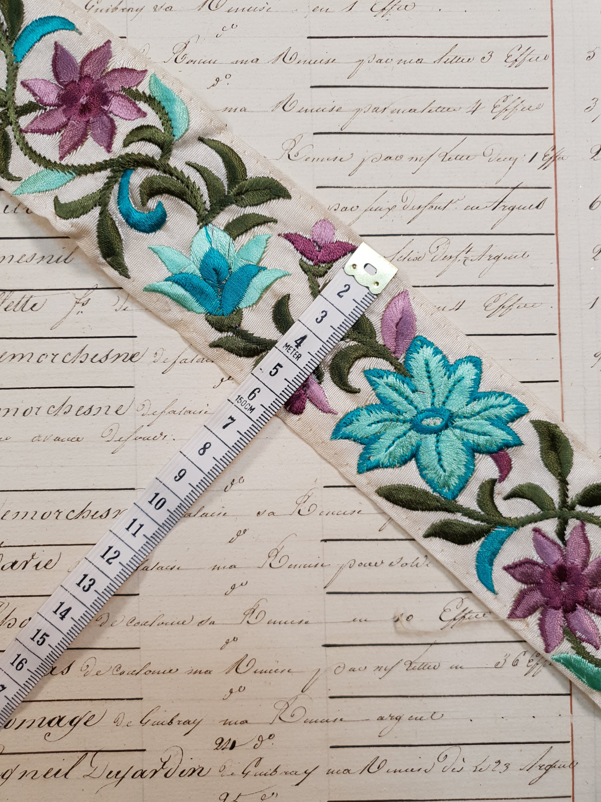 Embroidered Trim - 1 Meter - (ITR-1095)