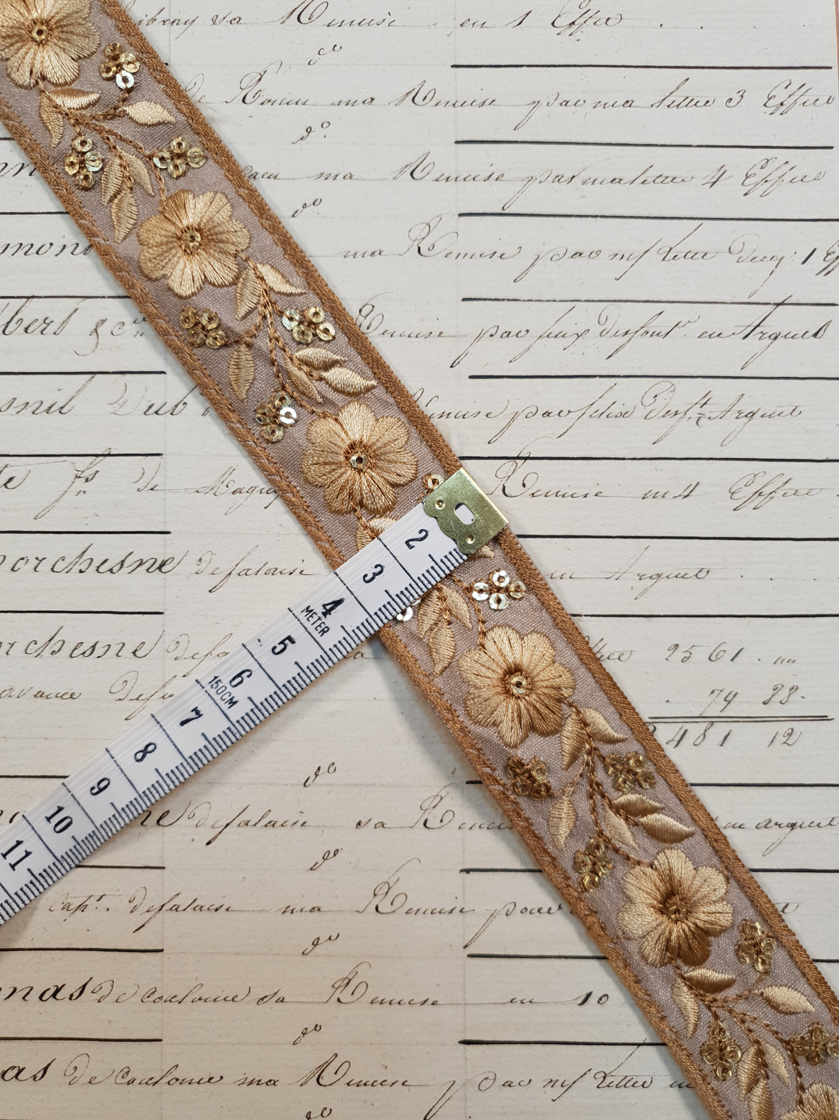 Embroidered Trim - 1 Meter - (ITR-1097)