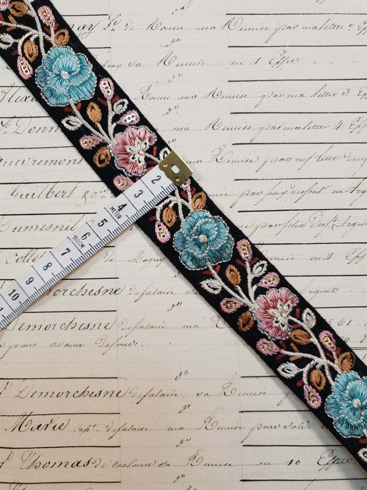 Embroidered Trim - 1 Meter - (ITR-1099)