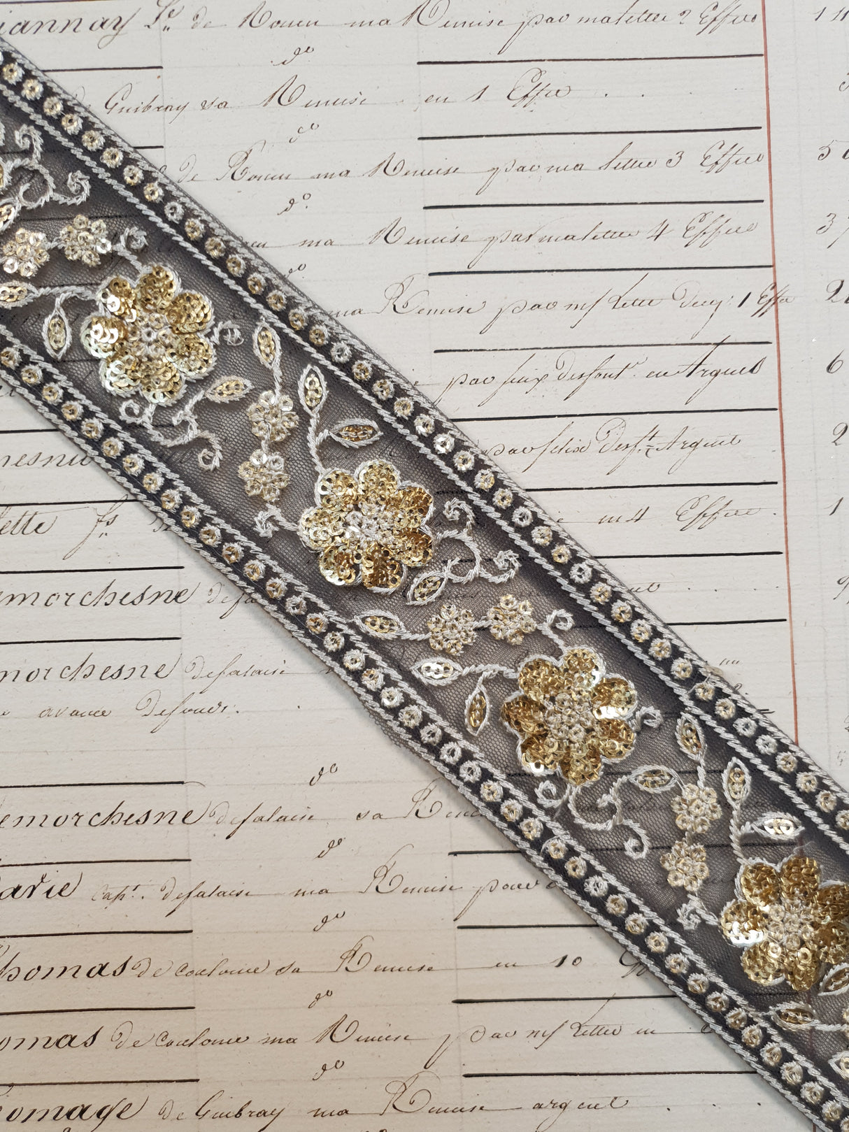 Embroidered Trim - 1 Meter - (ITR-1101)