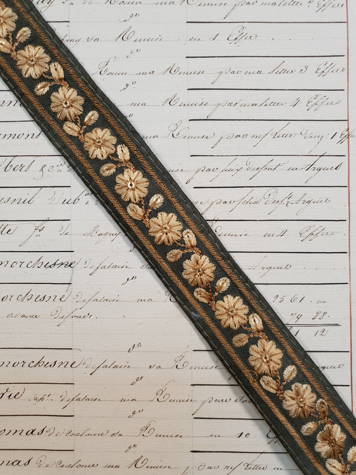 Embroidered Trim - 1 Meter - (ITR-1113)