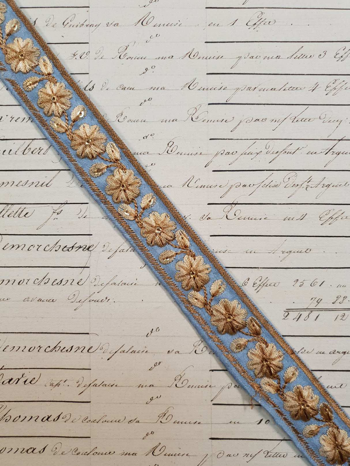 Embroidered Trim - 1 Meter - (ITR-1114)