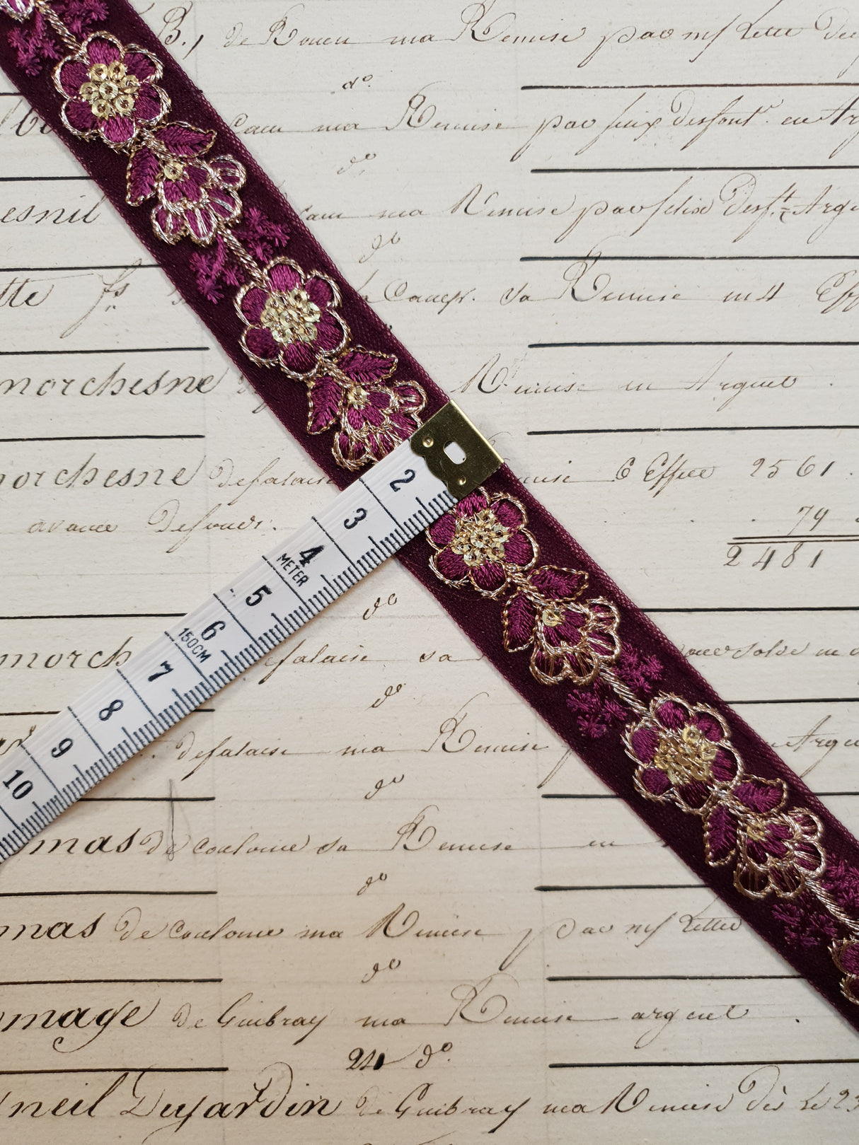 Embroidered Trim - 1 Meter - (ITR-1117)