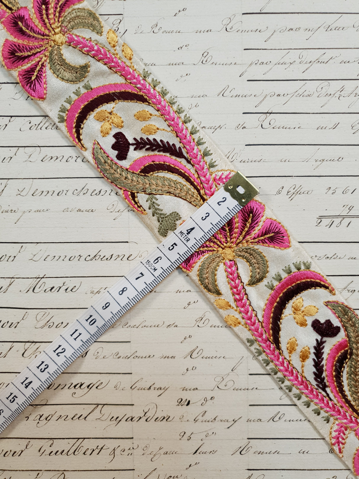 Embroidered Trim - 1 Meter - (ITR-1119)