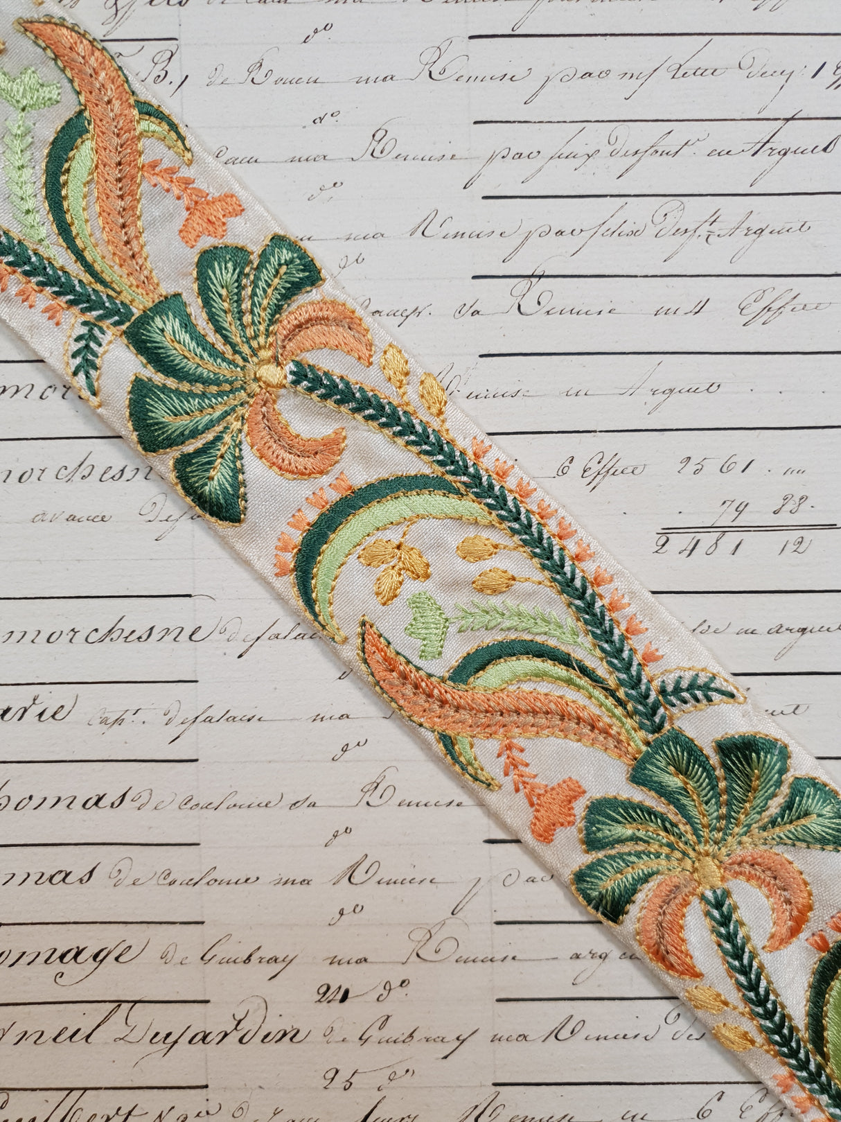 Embroidered Trim - 1 Meter - (ITR-1120)