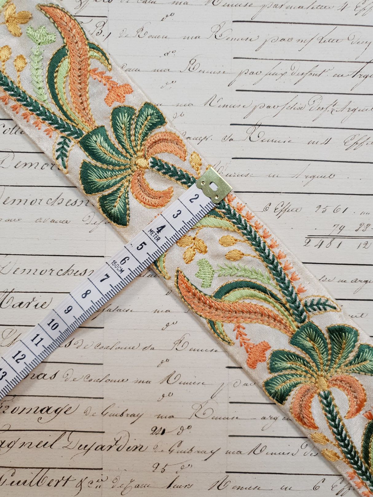 Embroidered Trim - 1 Meter - (ITR-1120)