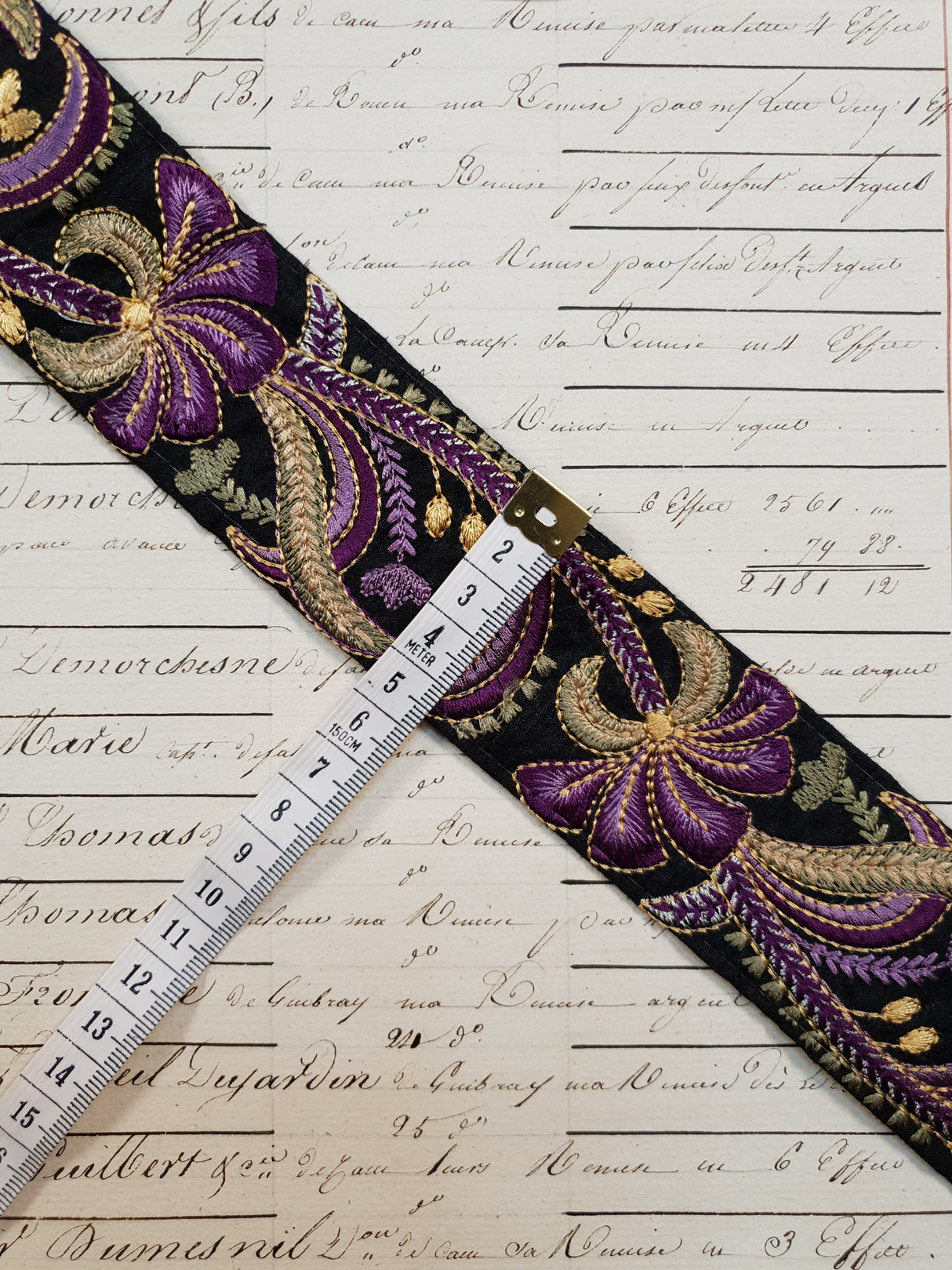 Embroidered Trim - 1 Meter - (ITR-1121)