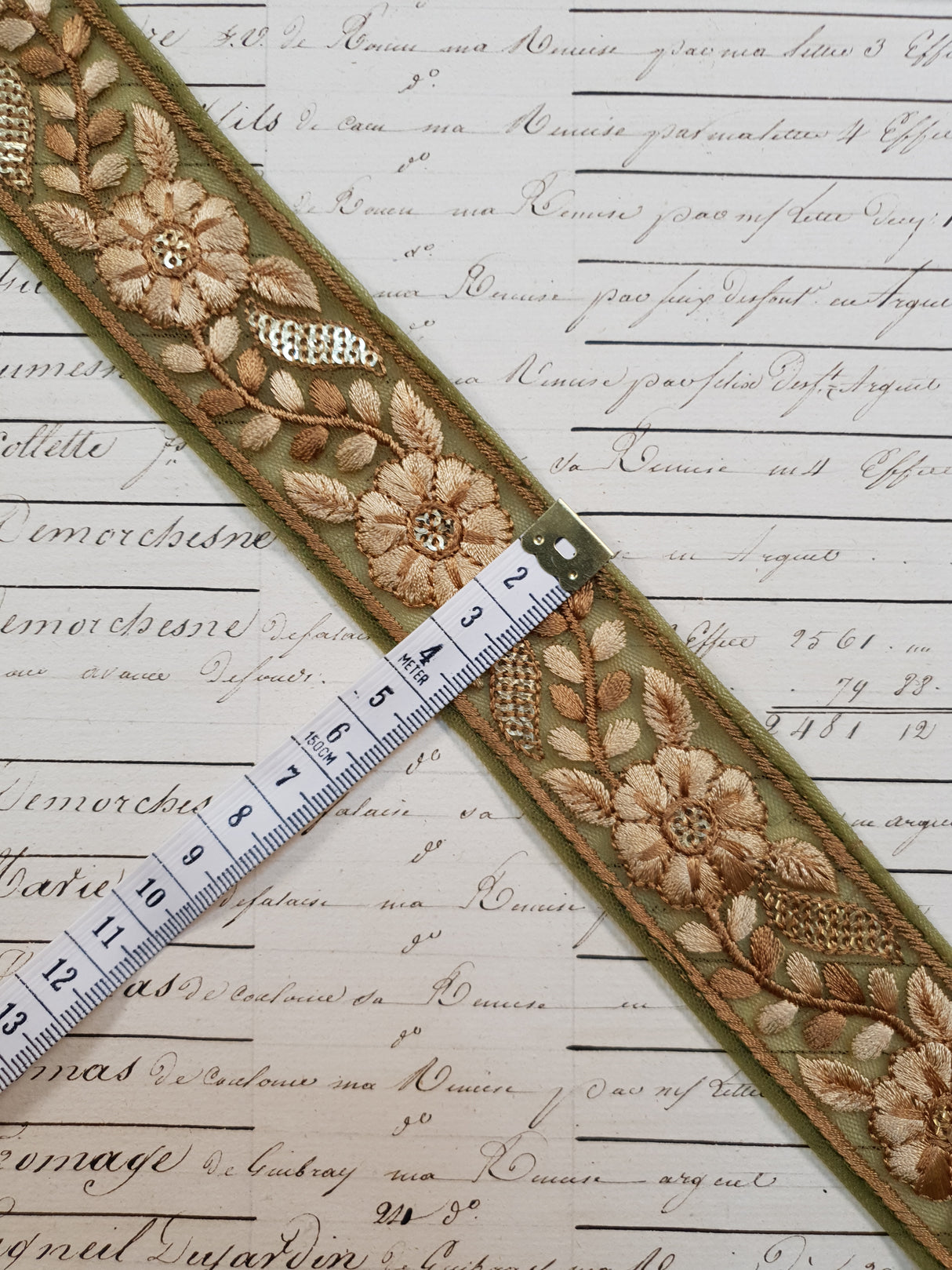 Embroidered Trim - 1 Meter - (ITR-1125)