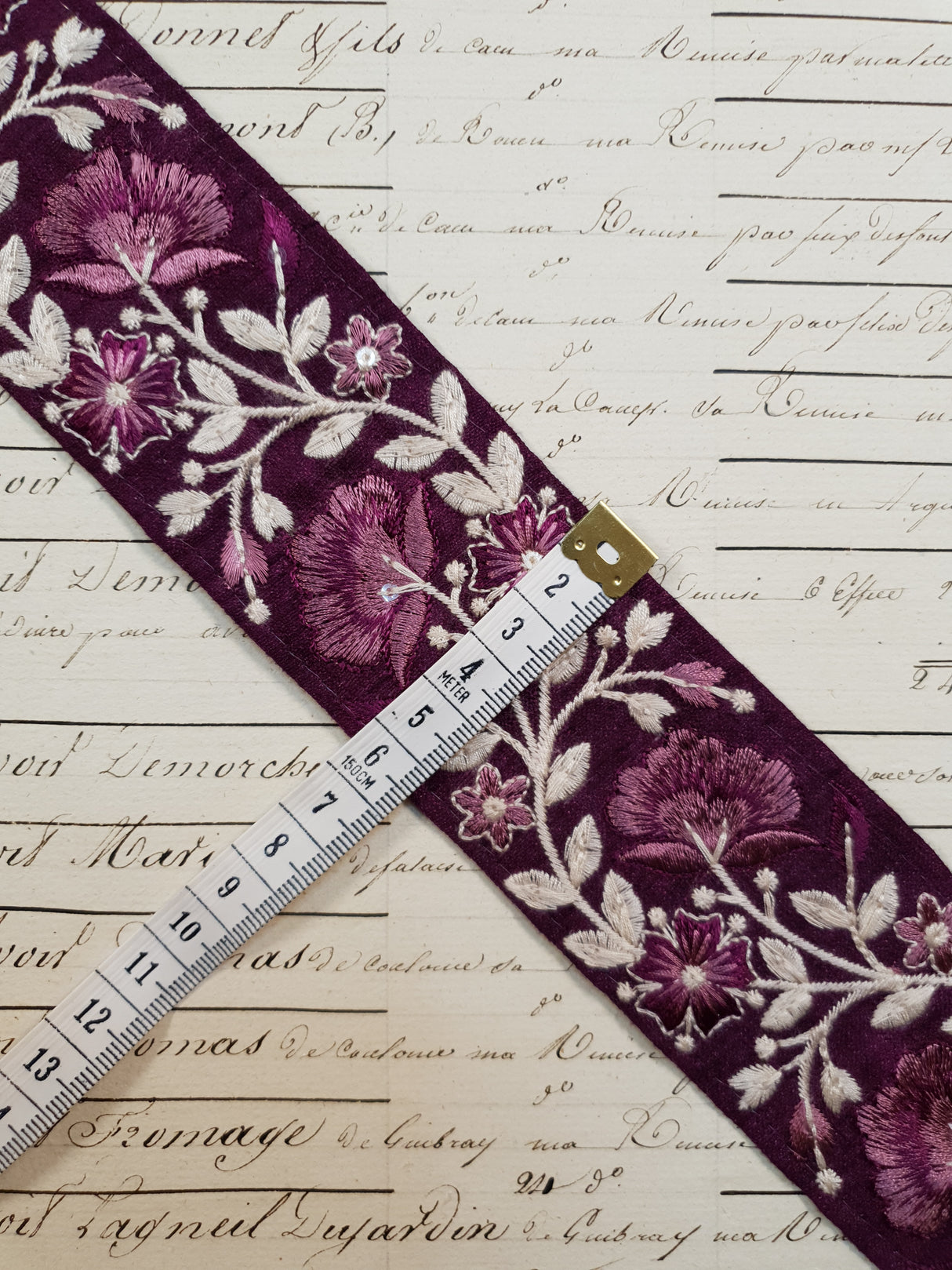 Embroidered Trim - 1 Meter - (ITR-1128)