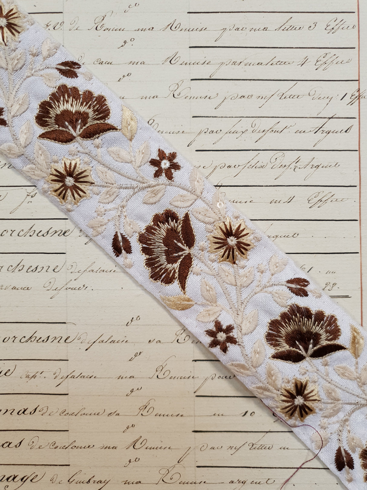 Embroidered Trim - 1 Meter - (ITR-1132)