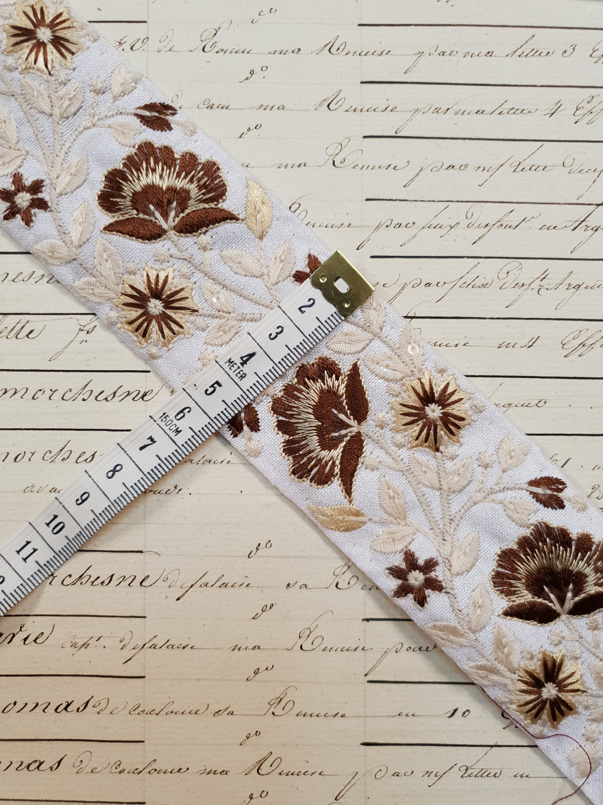 Embroidered Trim - 1 Meter - (ITR-1132)