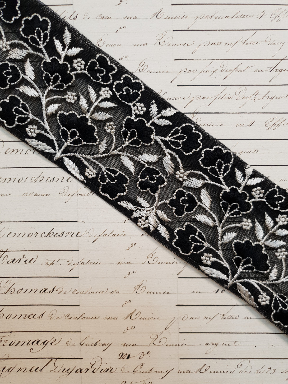 Embroidered Trim - 1 Meter - (ITR-1135)