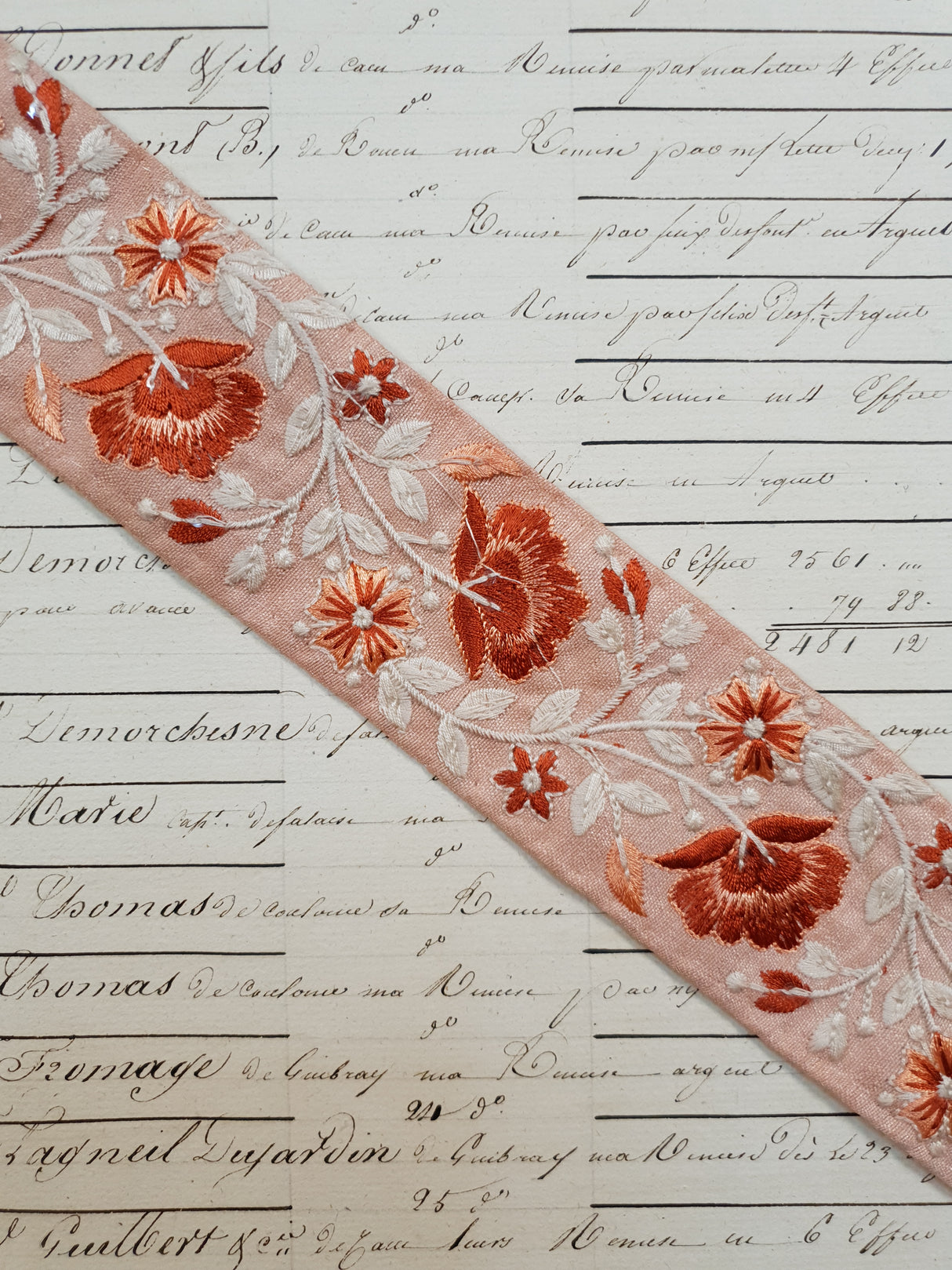 Embroidered Trim - 1 Meter - (ITR-1143)