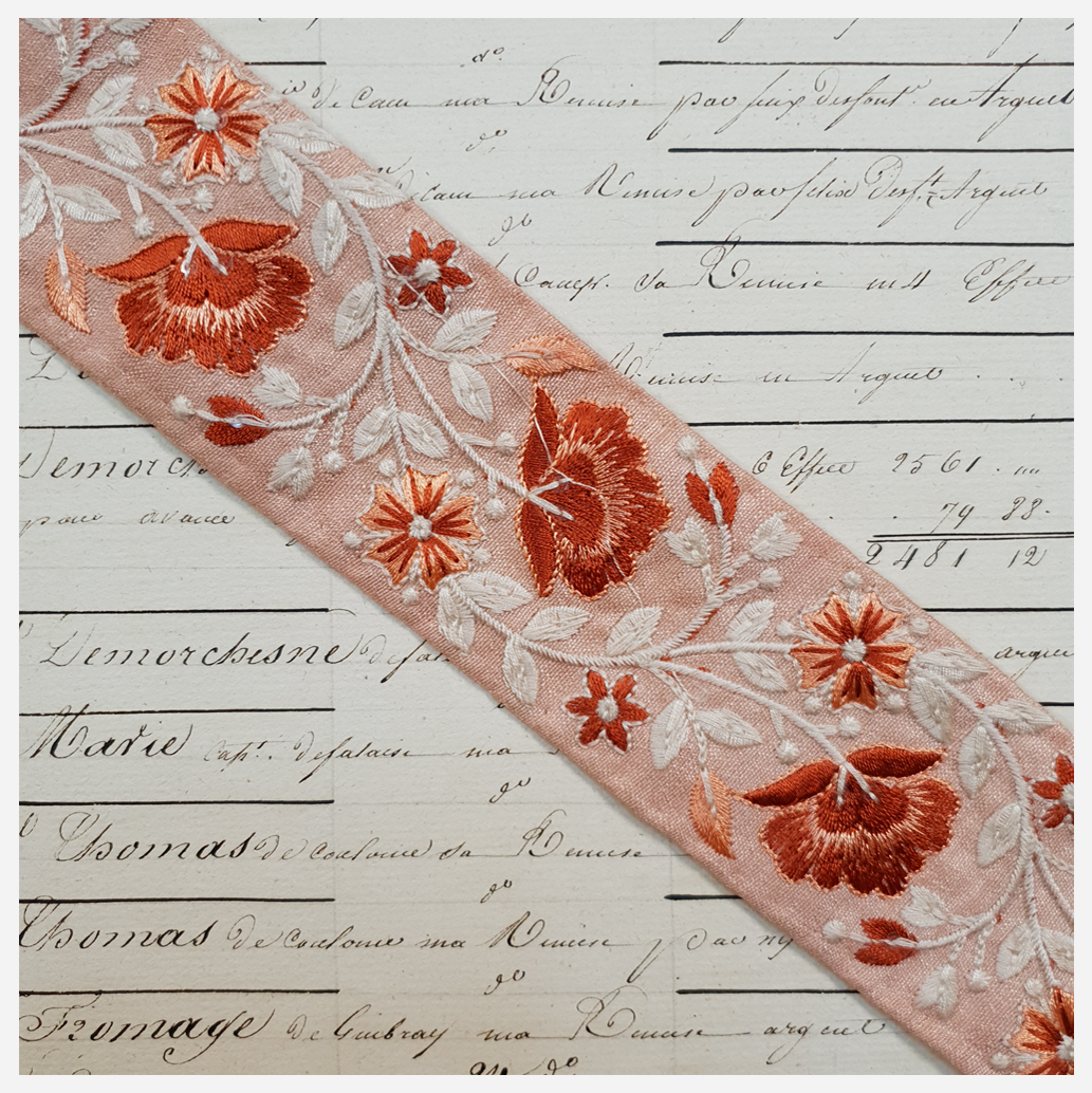 Embroidered Trim - 1 Meter - (ITR-1143)