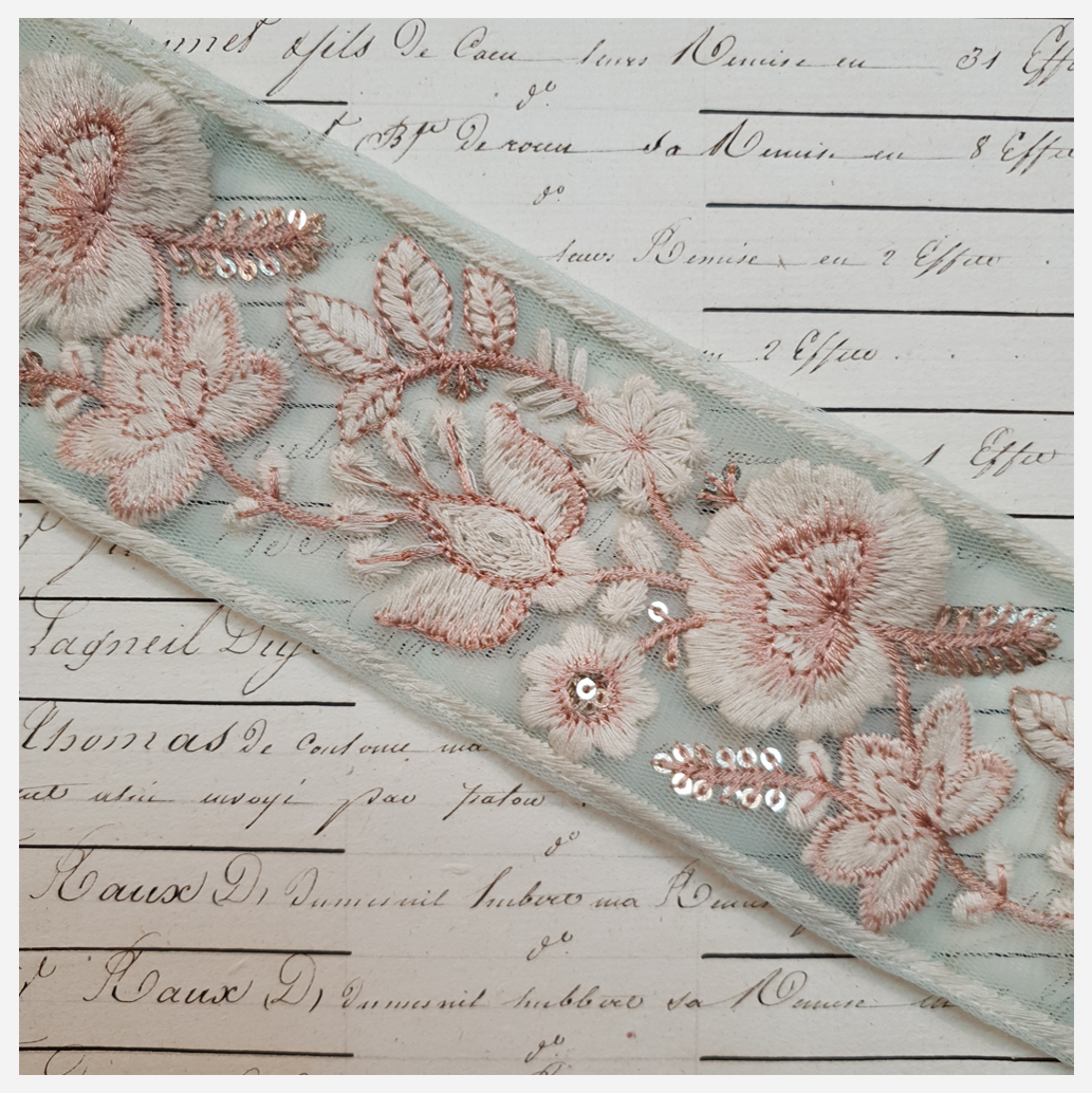 Embroidered Trim - 1 Meter - (ITR-1152)