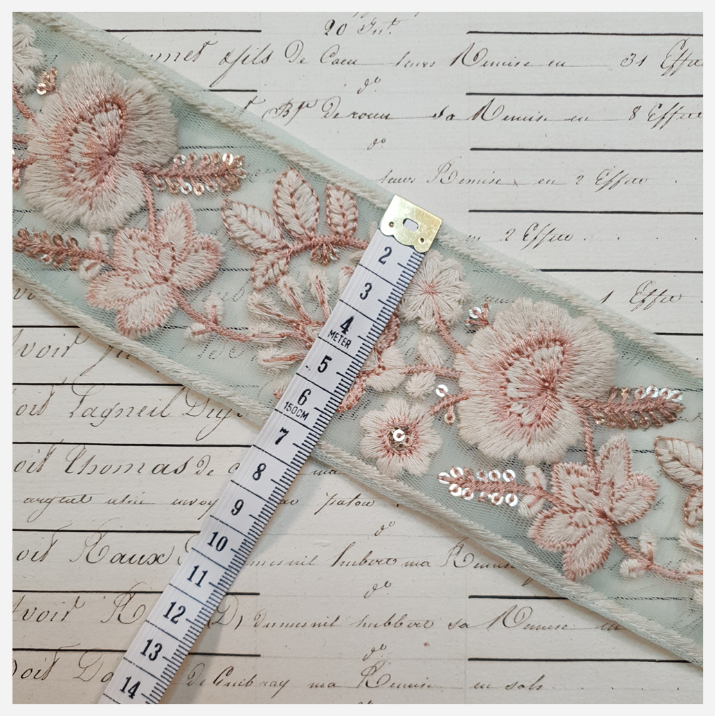 Embroidered Trim - 1 Meter - (ITR-1152)