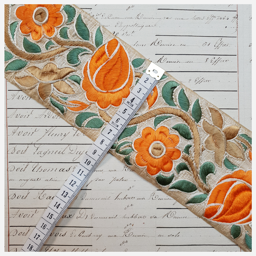 Embroidered Trim - 1 Meter - (ITR-1162)