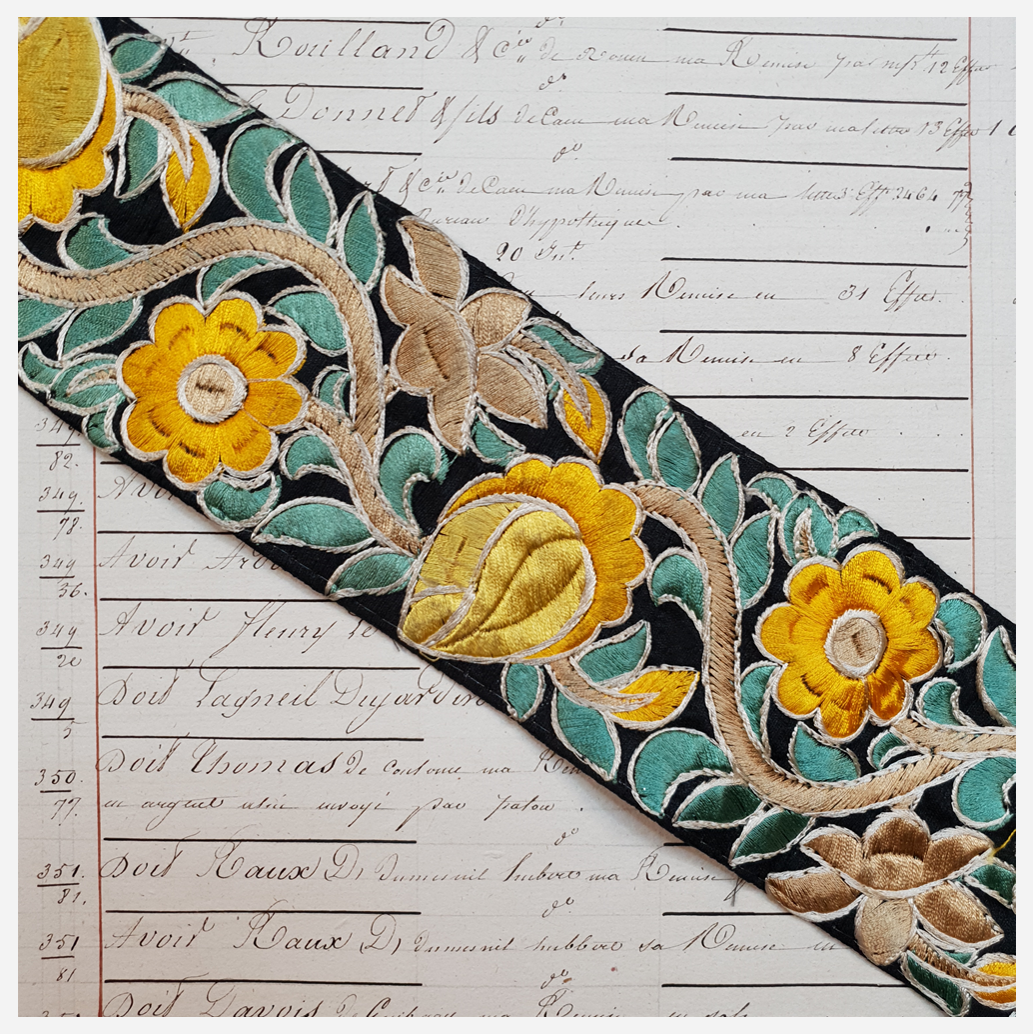 Embroidered Trim - 1 Meter - (ITR-1163)