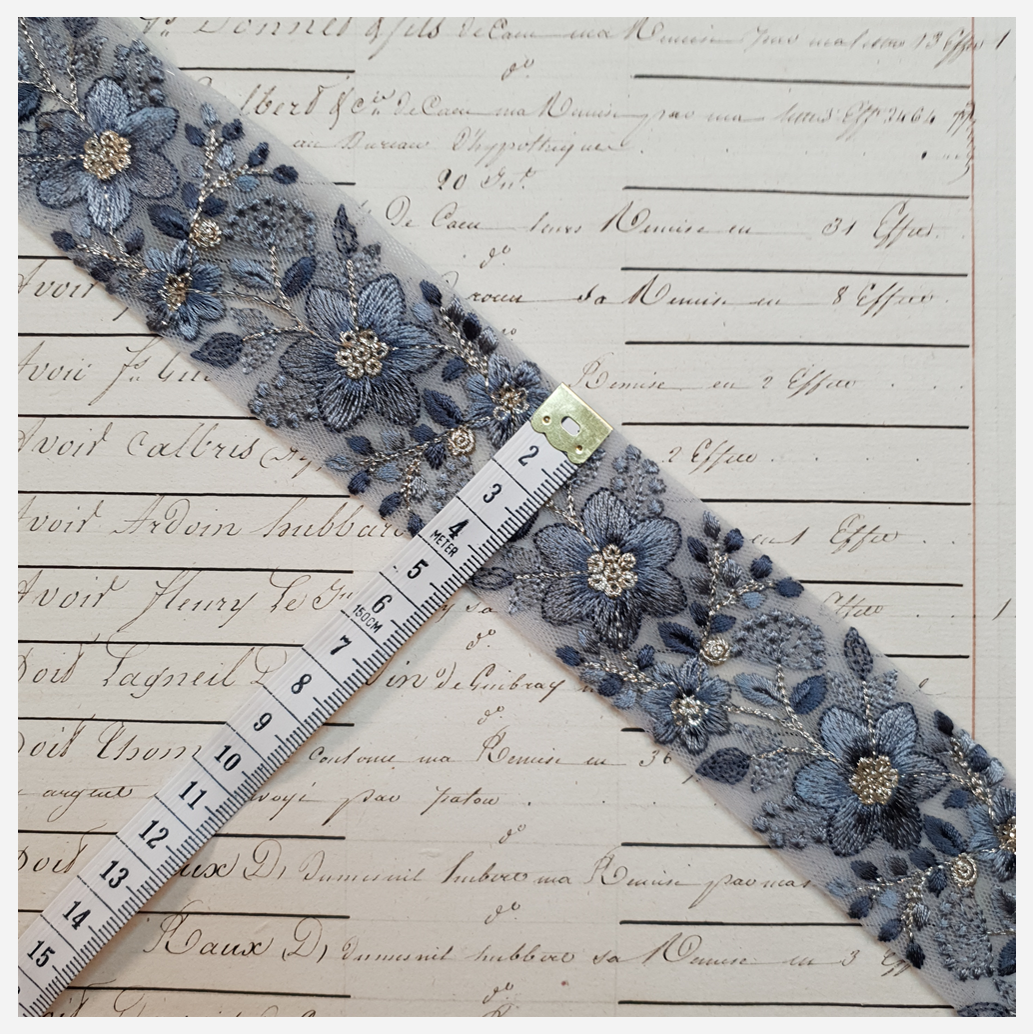 Embroidered Trim - 1 Meter - (ITR-1166)