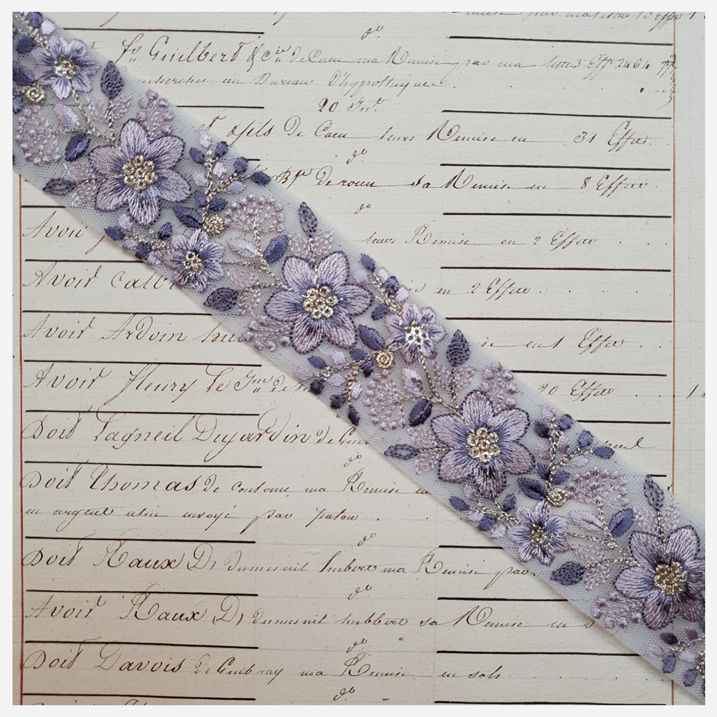 Embroidered Trim - 1 Meter - (ITR-1169)