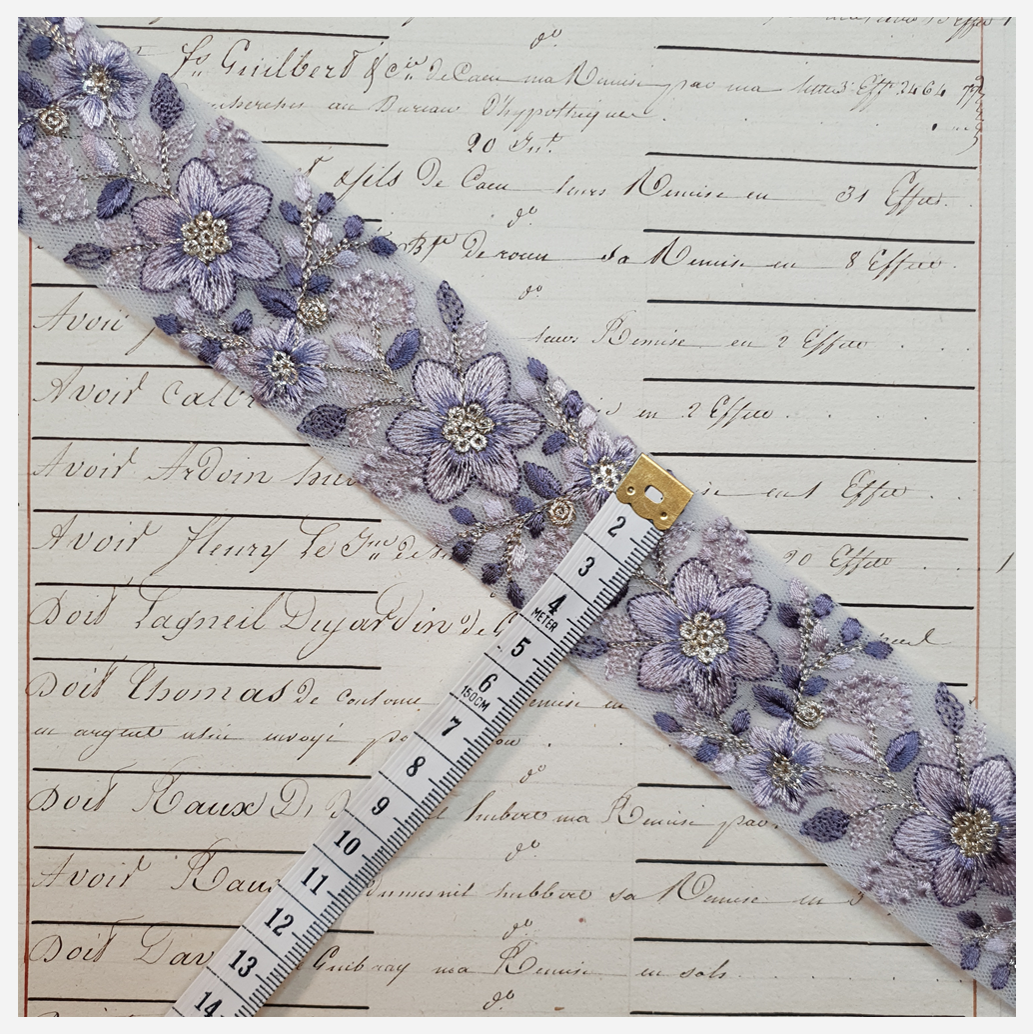 Embroidered Trim - 1 Meter - (ITR-1169)