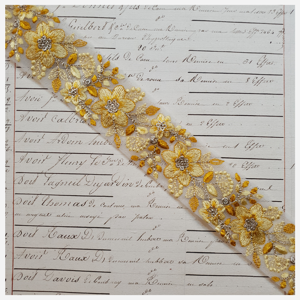 Embroidered Trim - 1 Meter - (ITR-1171)